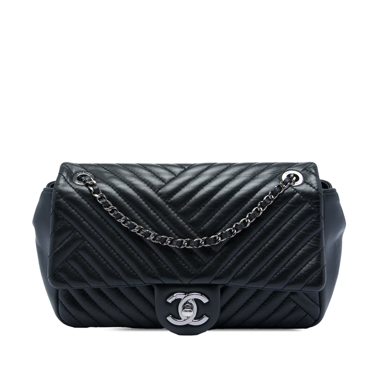 Chanel Small Lambskin CC Crossing Flap