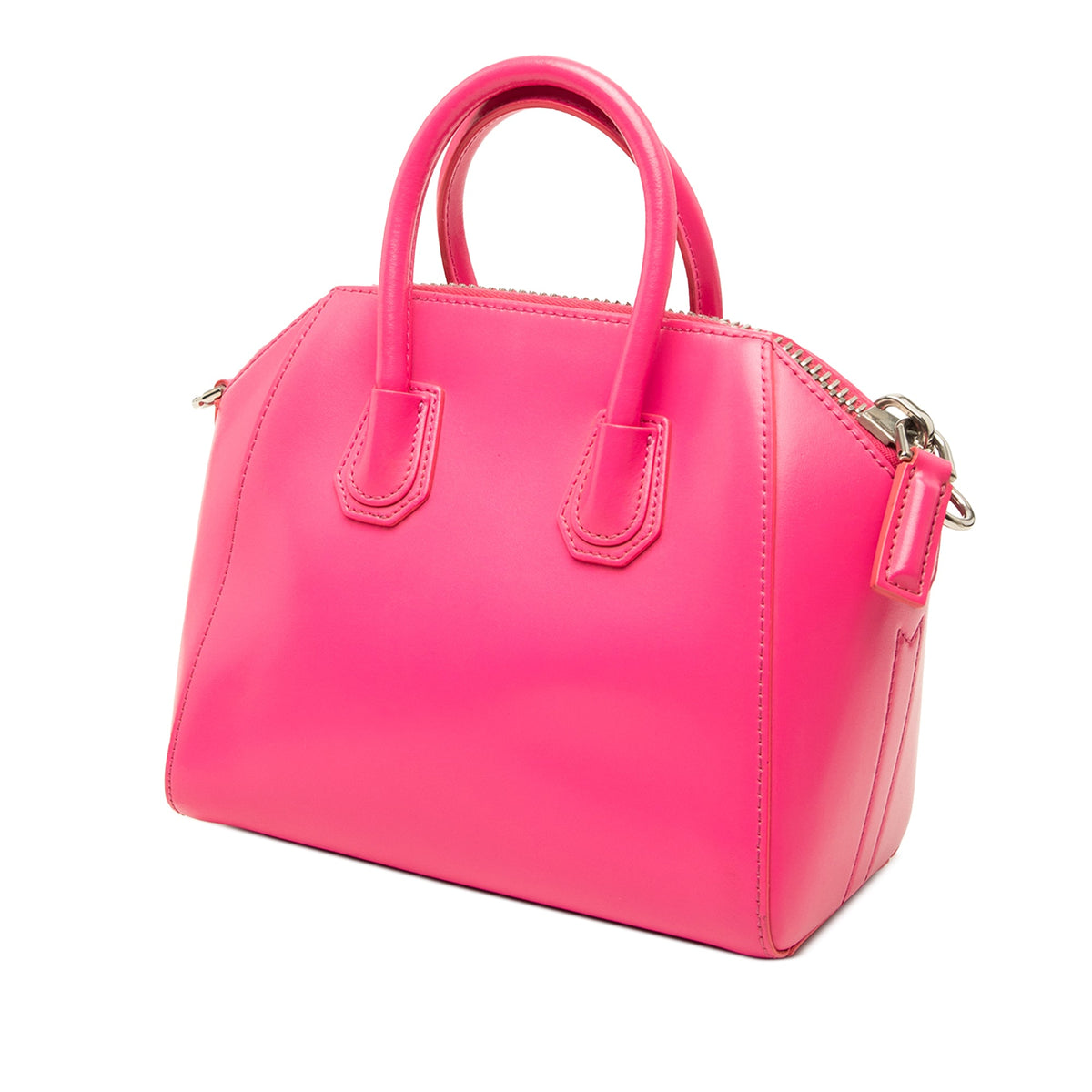 Givenchy Mini Shiny Lord Calfskin Antigona Satchel — Pink