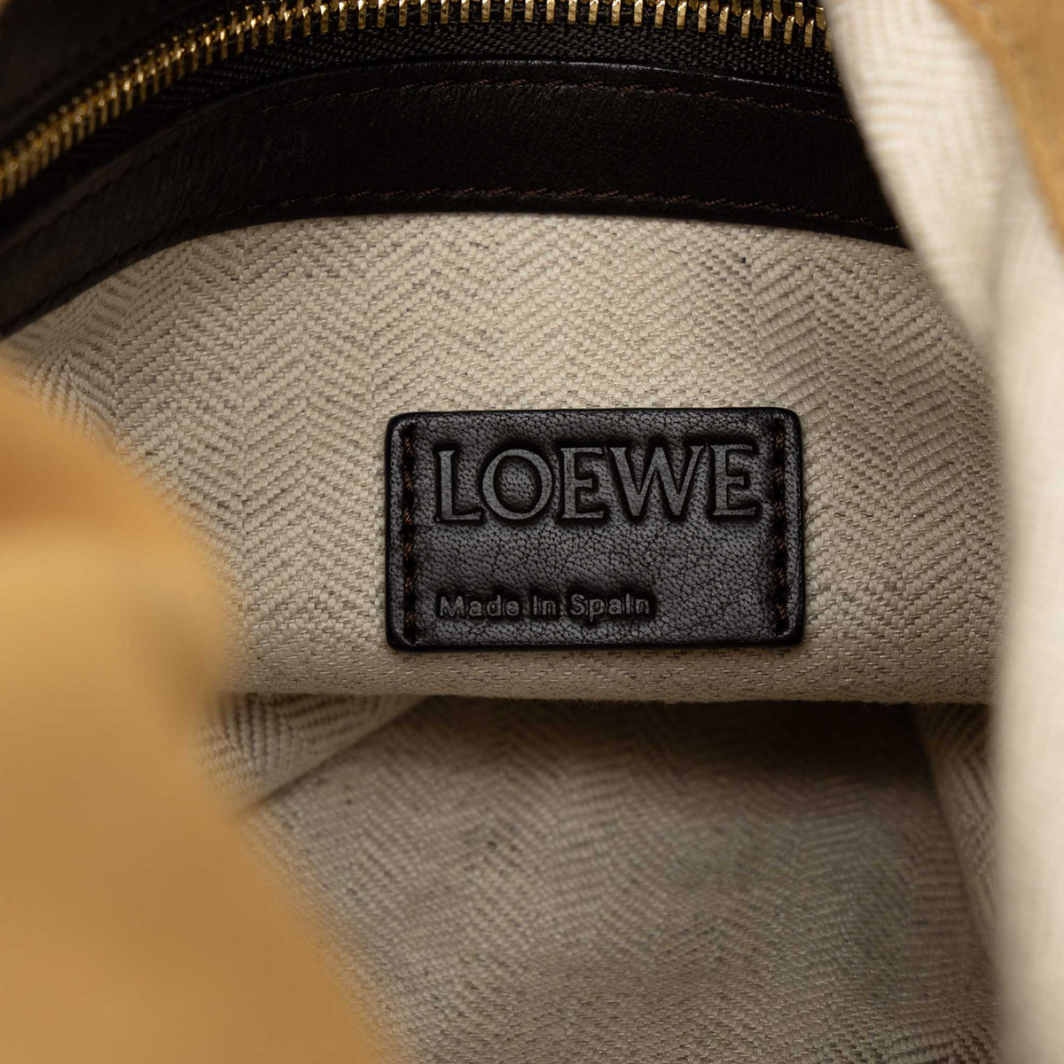 LOEWE Large Suede Flamenco Knot Tote