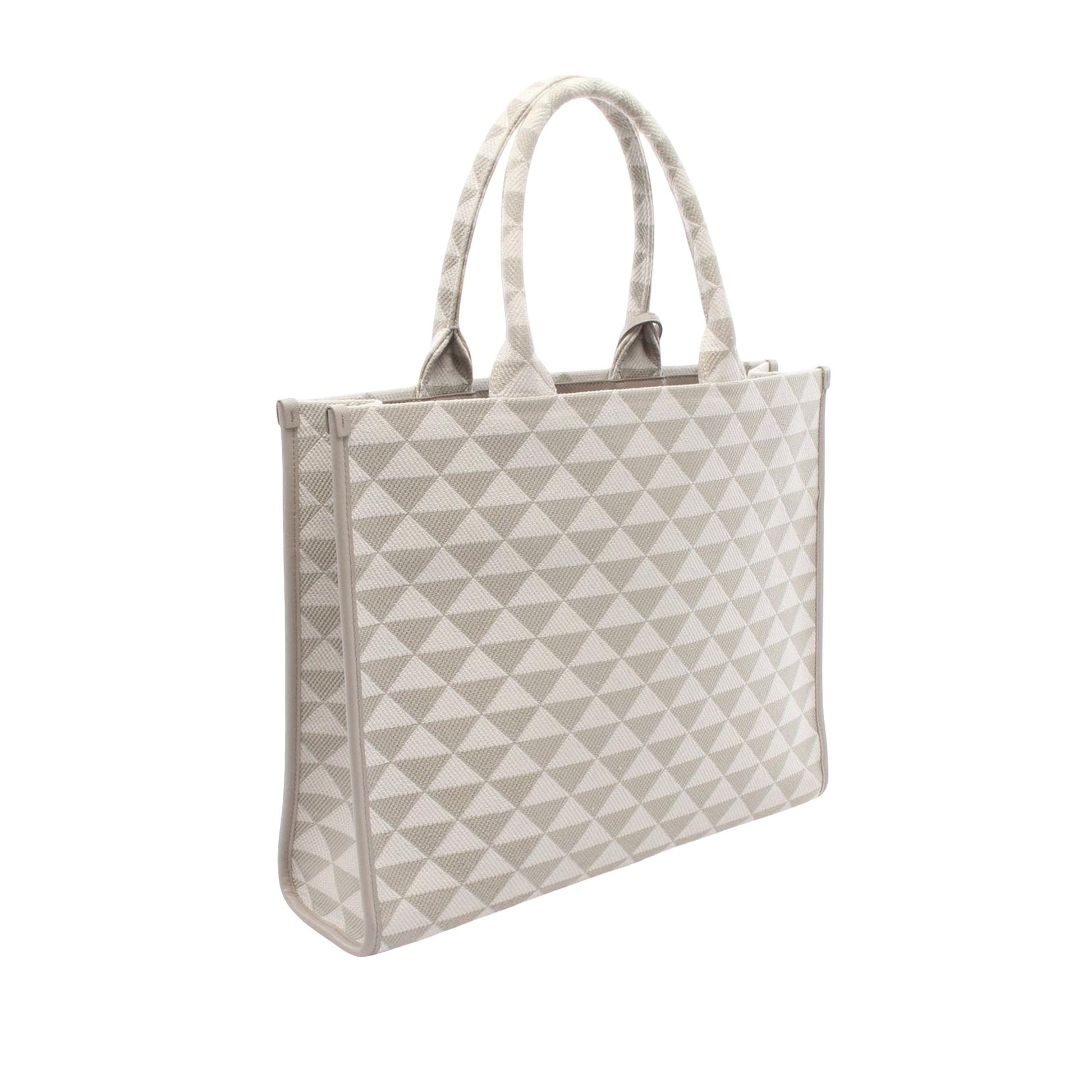 Prada Large Triangolo Jacquard Symbole Tote