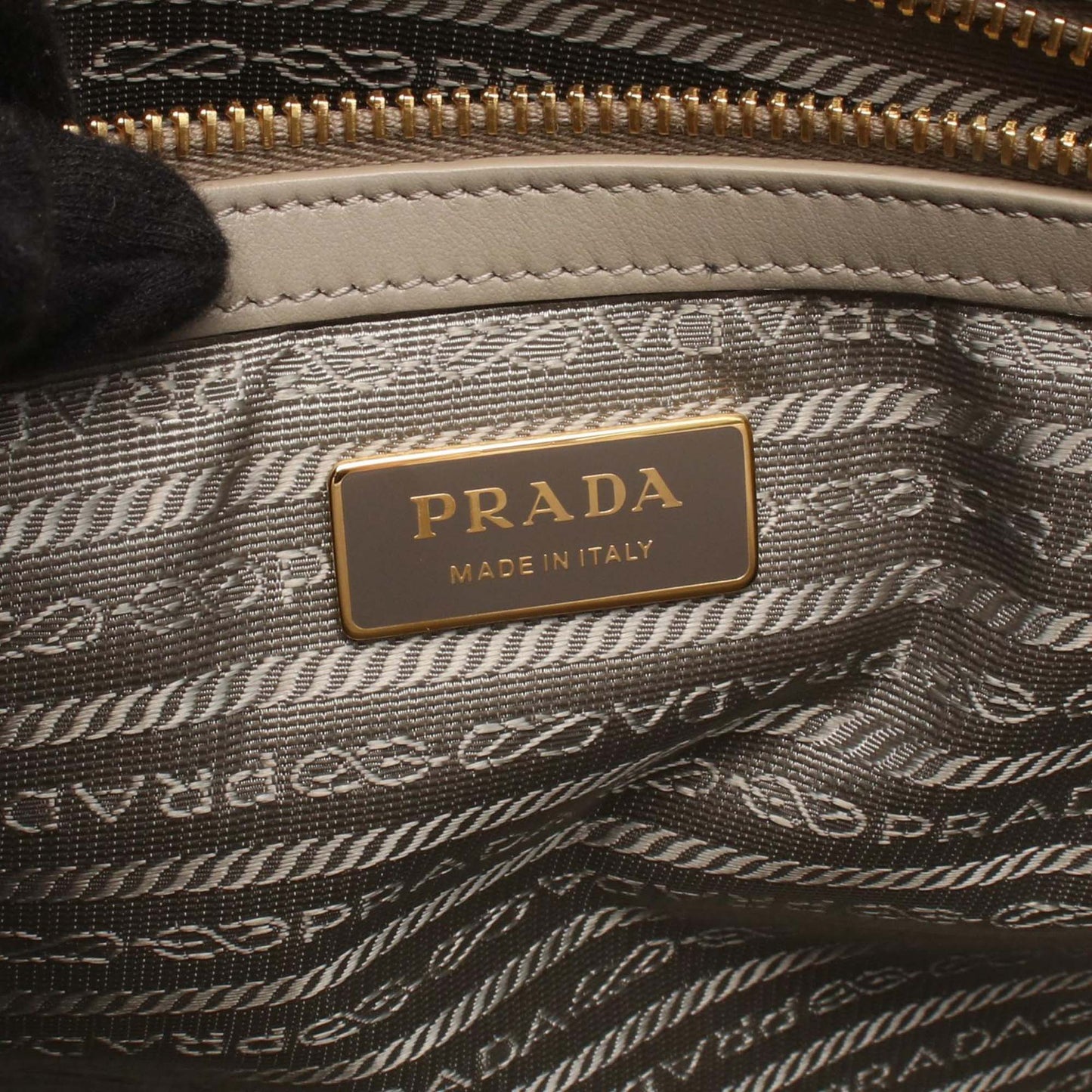Prada Large Triangolo Jacquard Symbole Tote