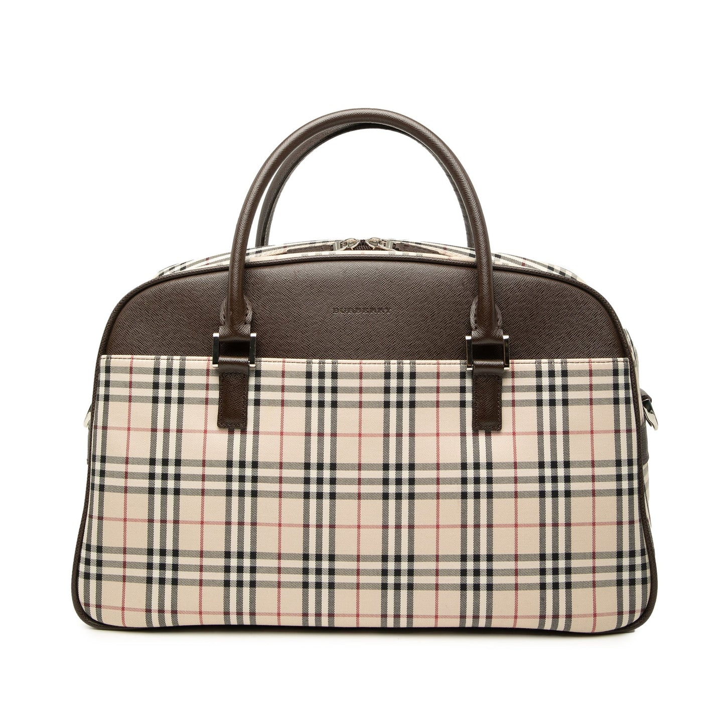 Burberry House Check Canvas Satchel