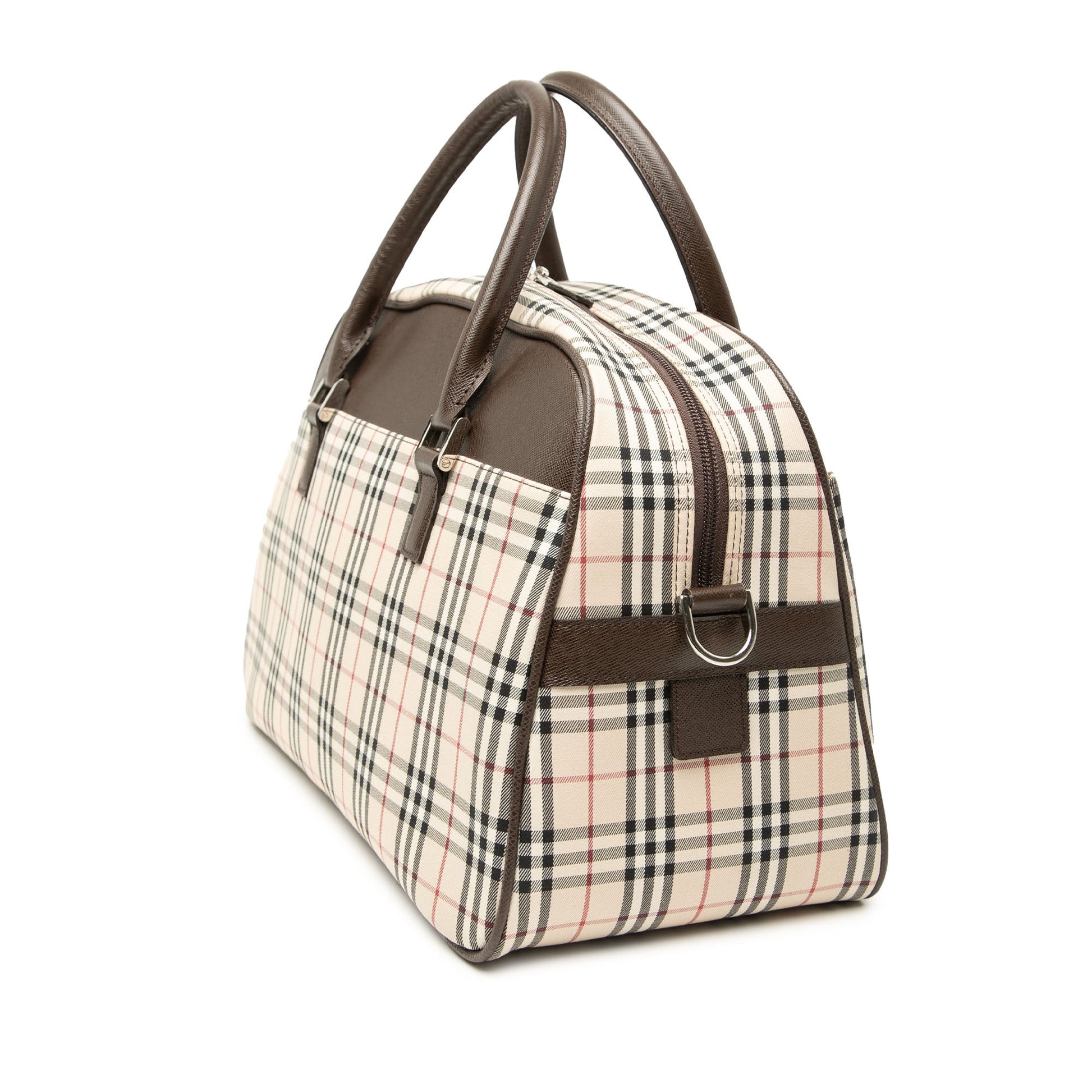 Burberry House Check Canvas Satchel