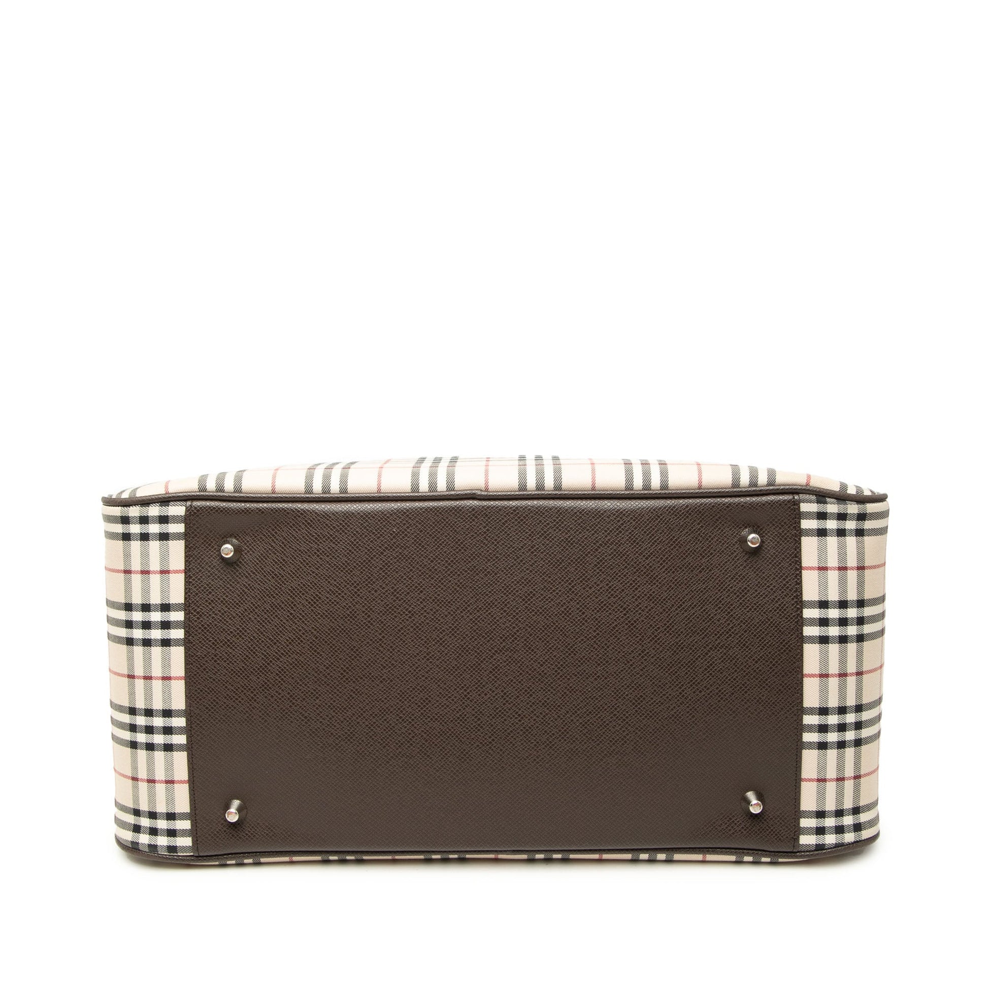 Burberry House Check Canvas Satchel