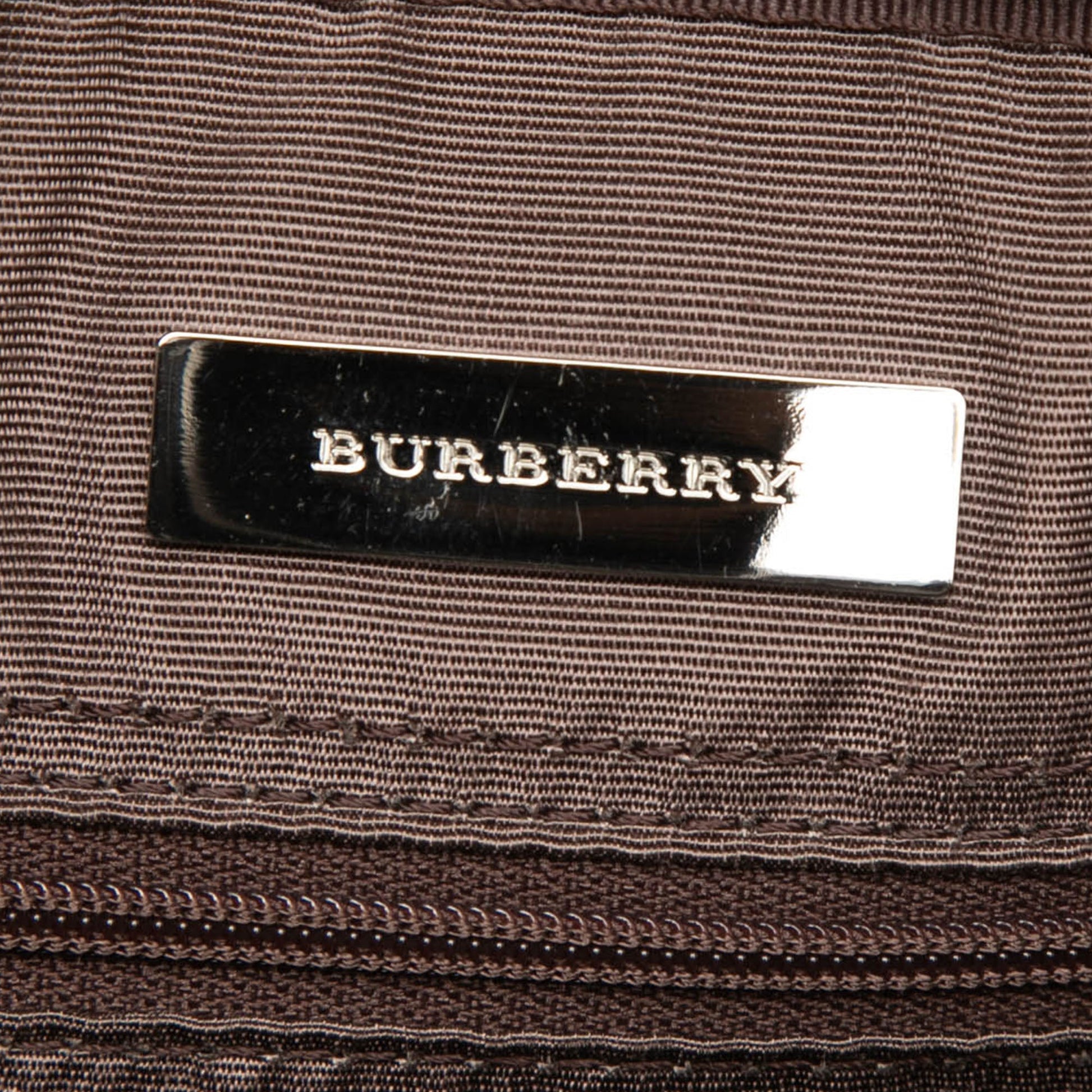 Burberry House Check Canvas Satchel
