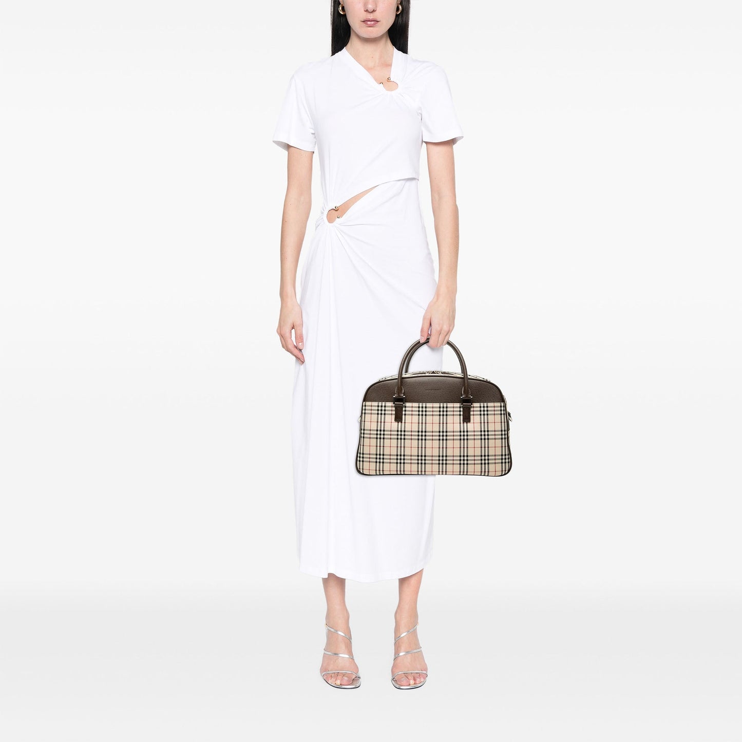 Burberry House Check Canvas Satchel