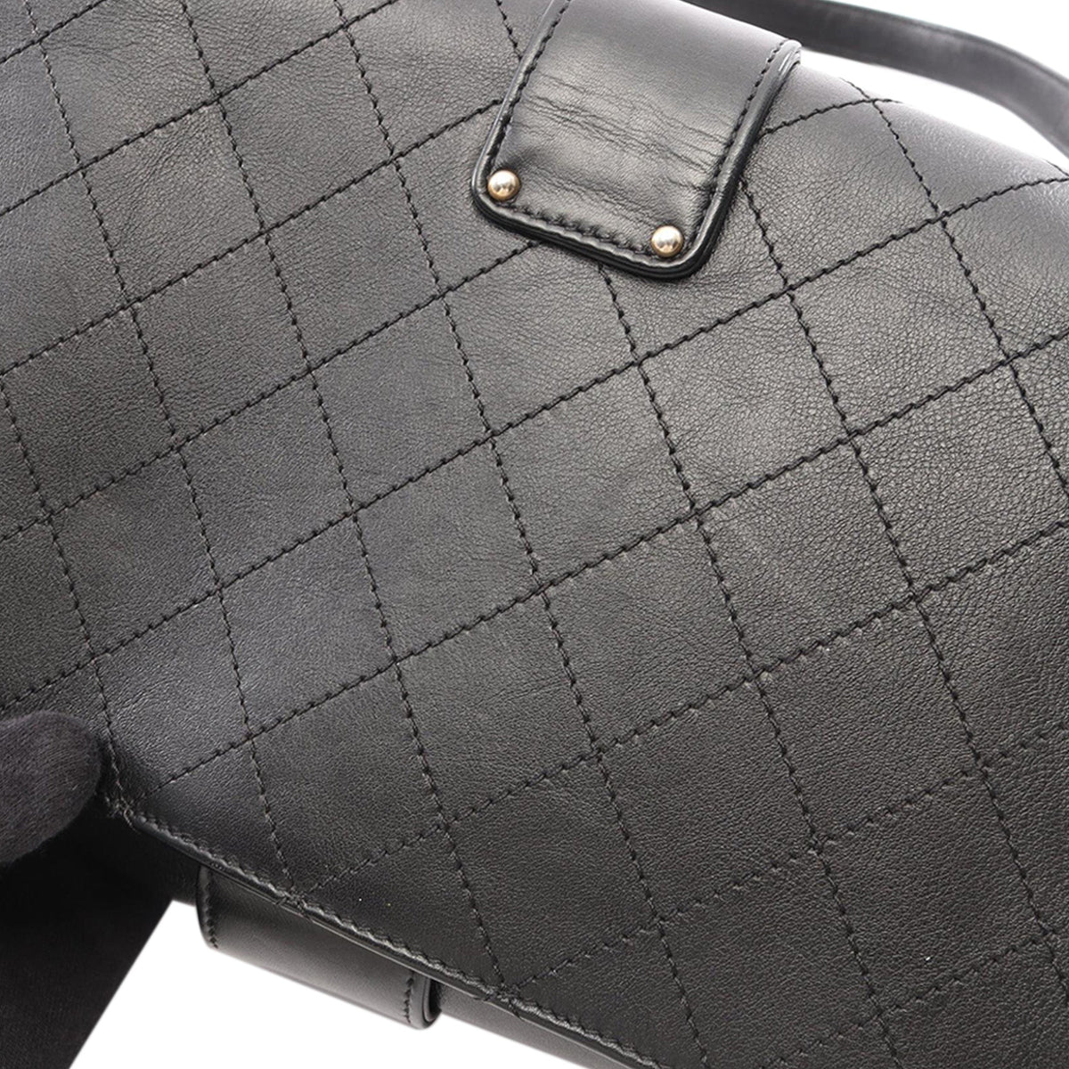 Chanel Stitched Calfskin Multi Chain Flap
