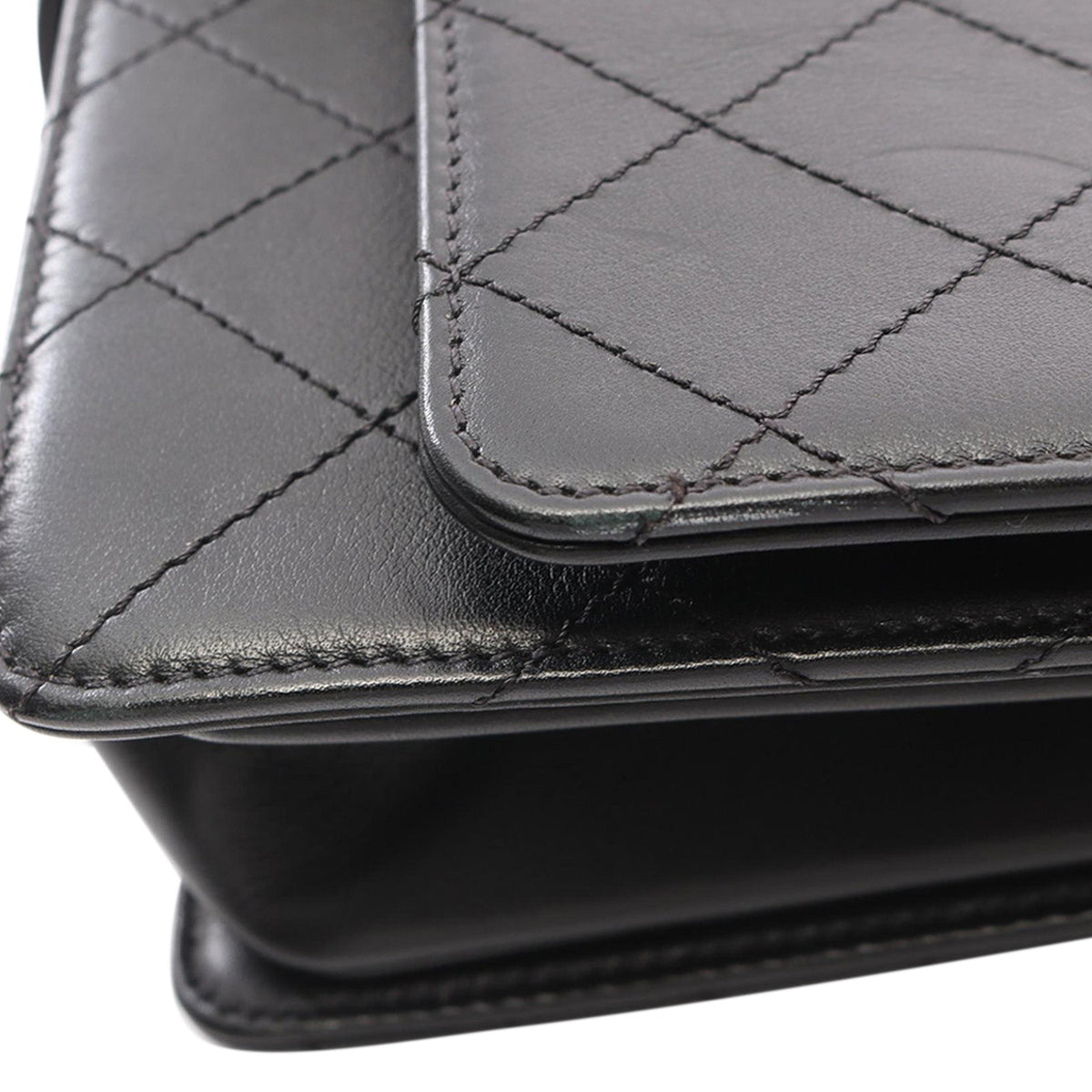 Chanel Stitched Calfskin Multi Chain Flap