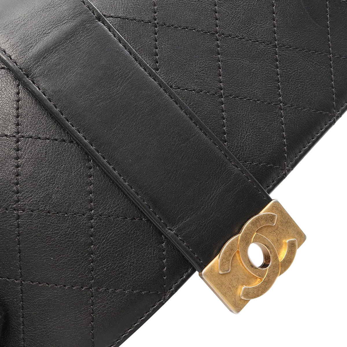 Chanel Stitched Calfskin Multi Chain Flap