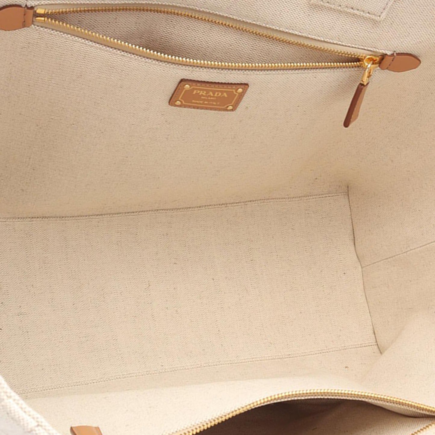 Prada Linen Blend Jardiniere Tote