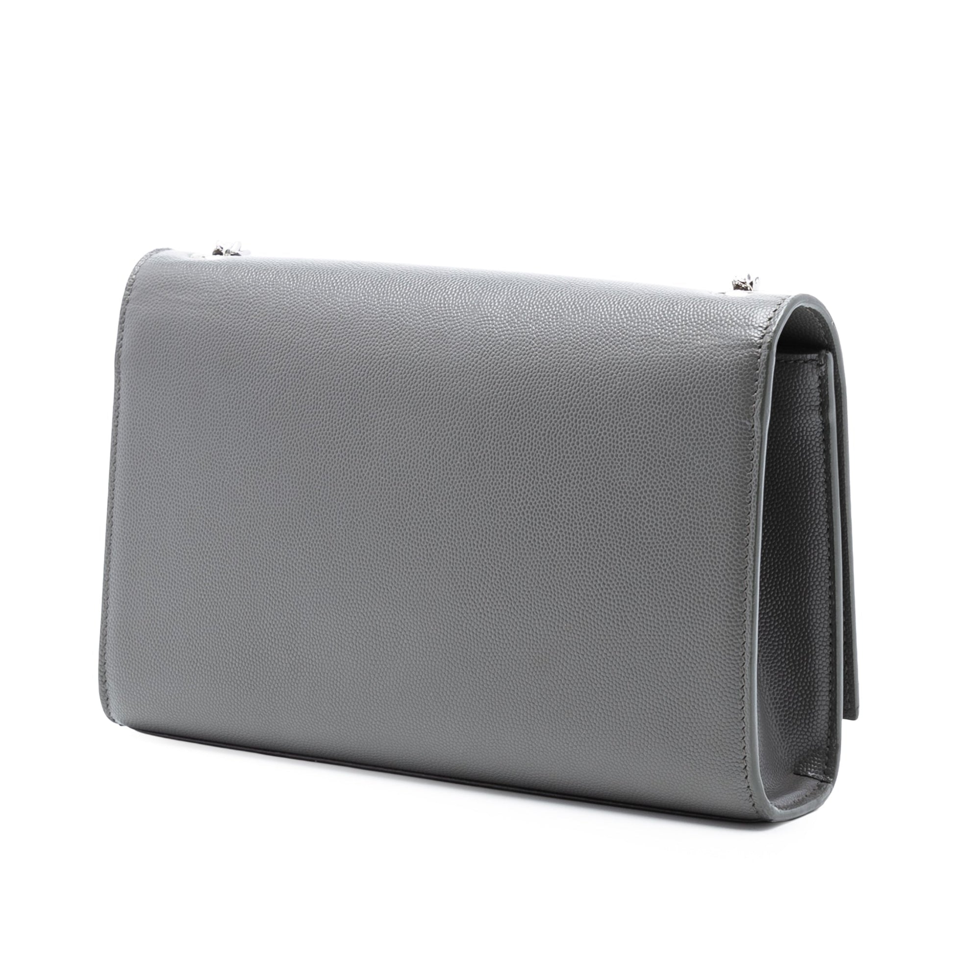 Saint Laurent Medium Grain De Poudre Monogram Kate Crossbody