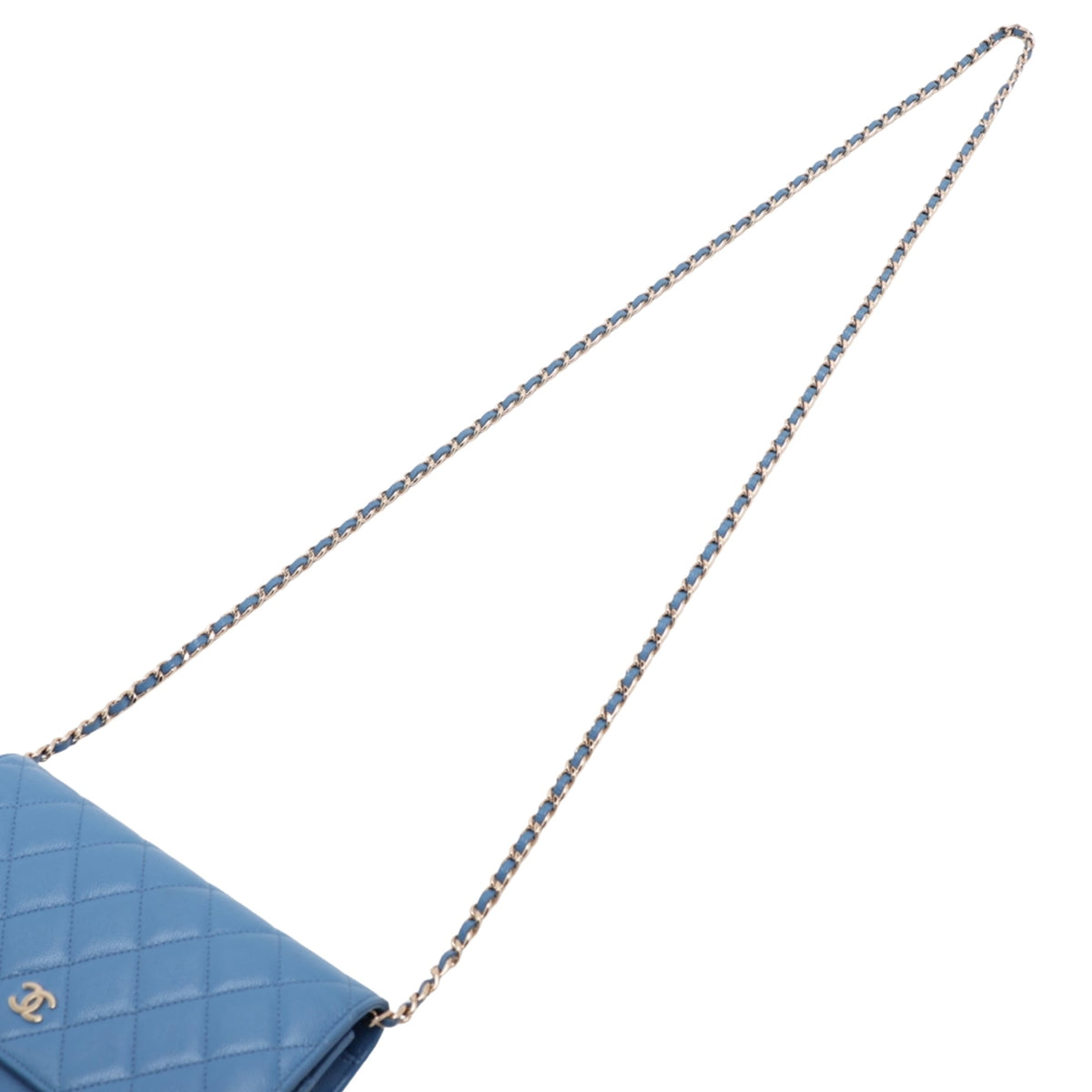 Chanel CC Quilted Caviar Wallet on Chain