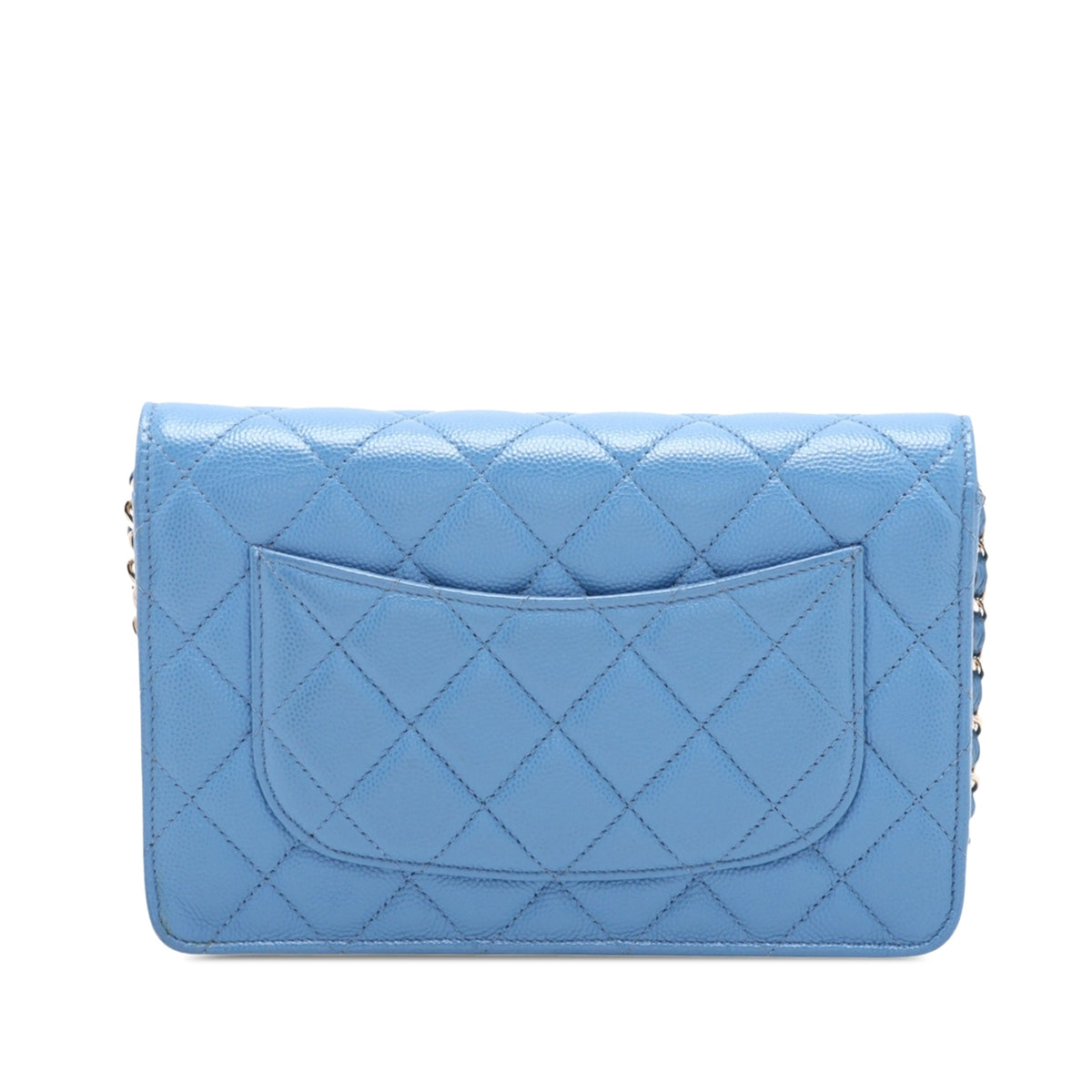 Chanel CC Quilted Caviar Wallet on Chain