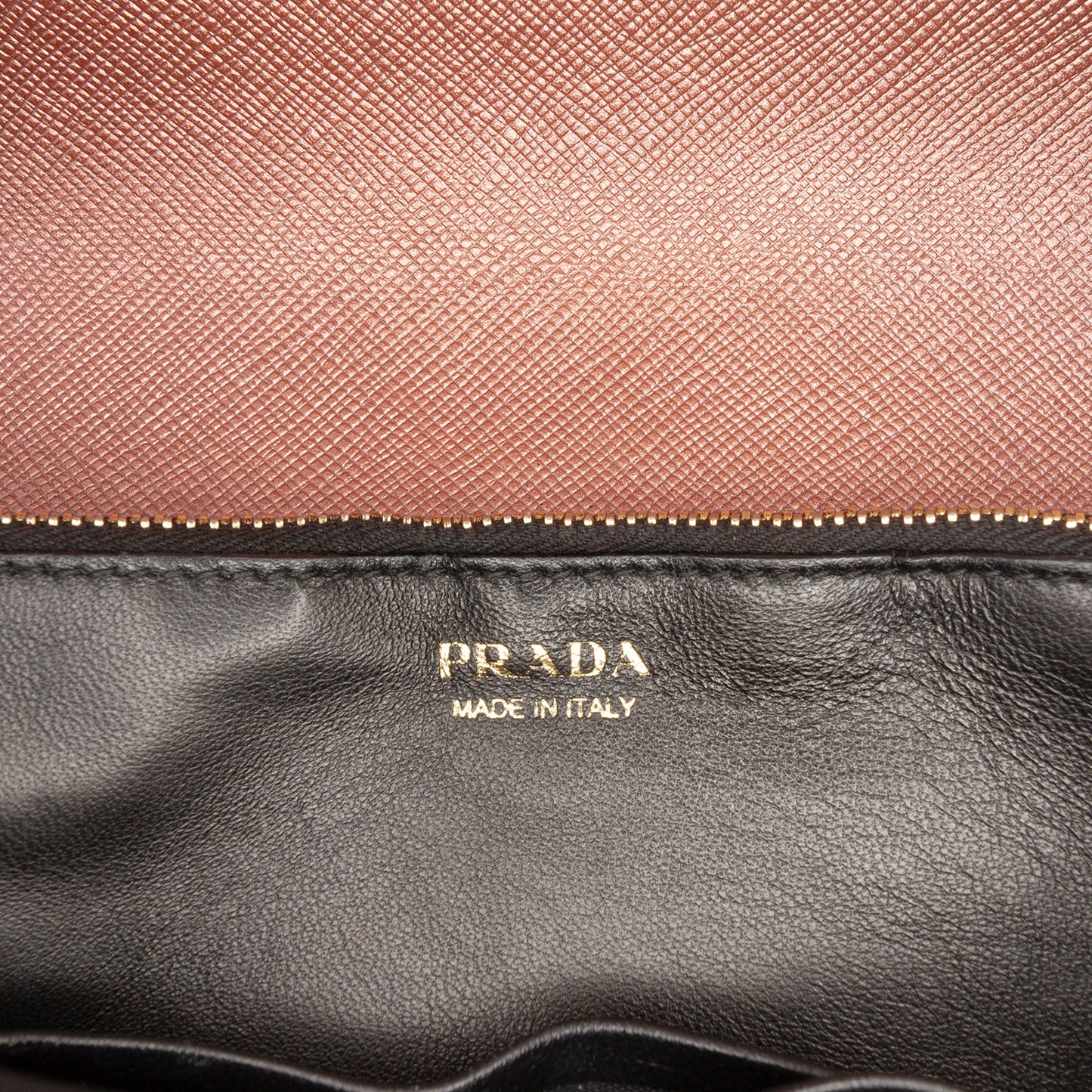 Prada Metallic Saffiano Lux Chain Crossbody