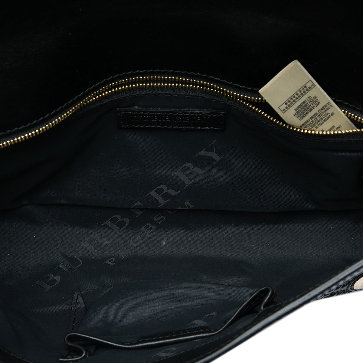 Burberry Prorsum Woven Buffalo Leather and Cotton Clutch