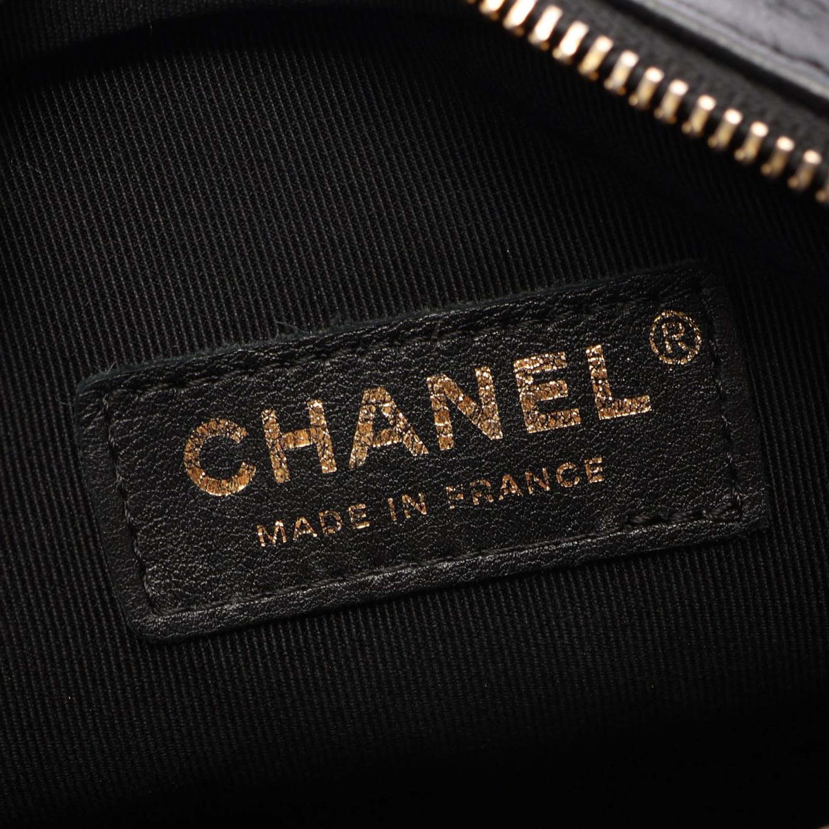 Chanel Small Quilted Lambskin Buckle Camera Bag — Black