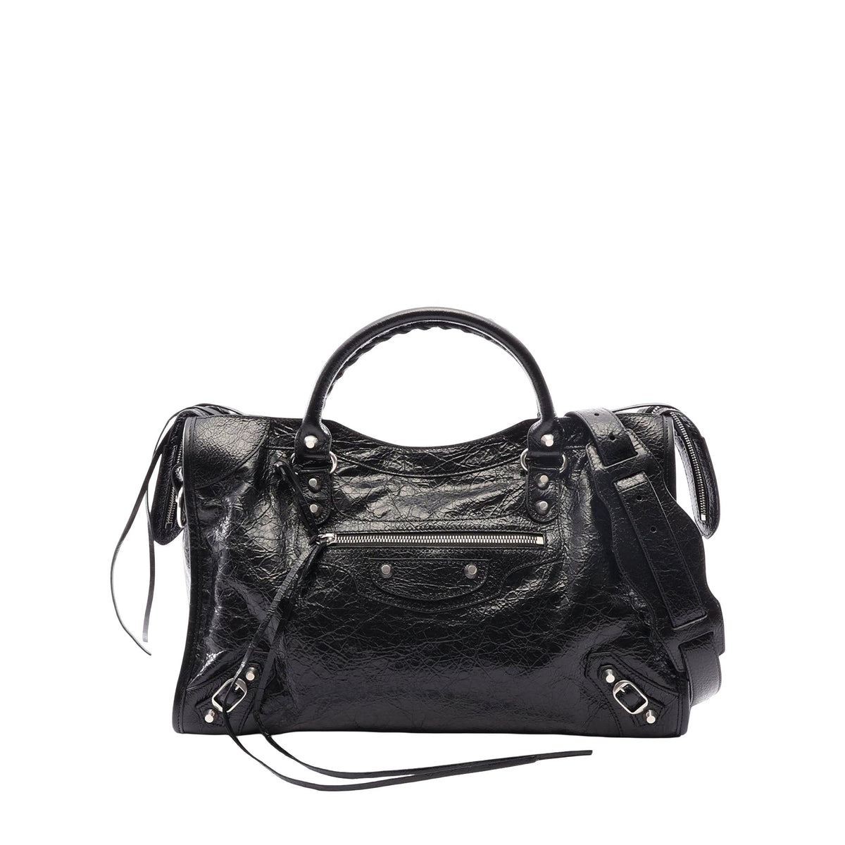Balenciaga Medium Lambskin Le City Satchel
