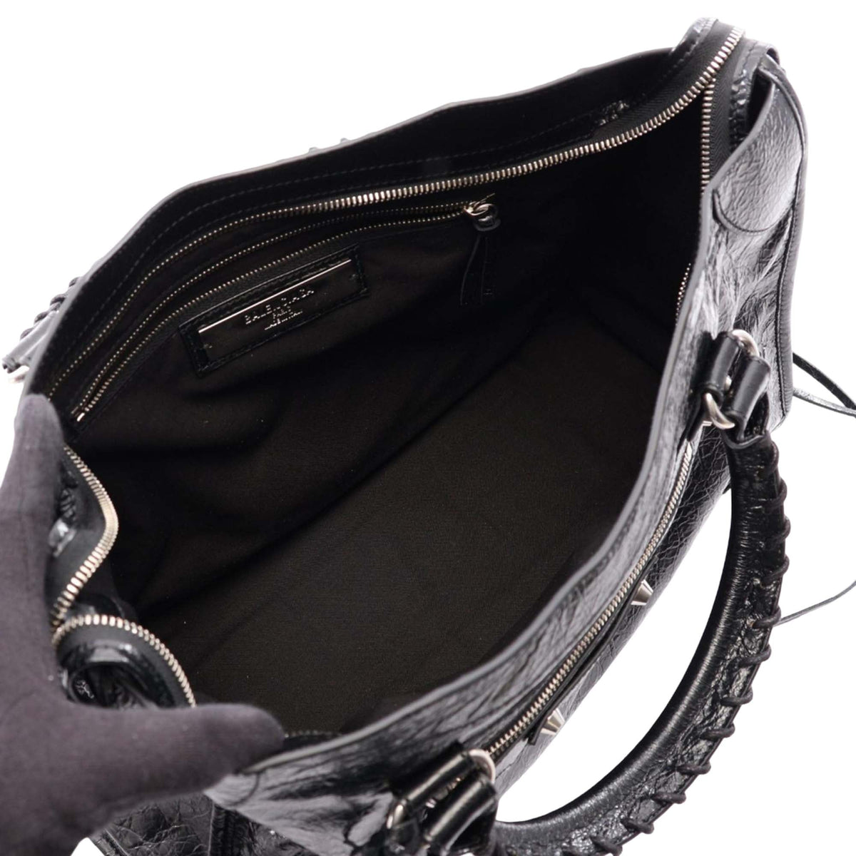 Balenciaga Medium Lambskin Le City Satchel