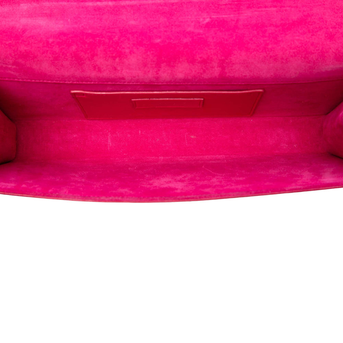 Saint Laurent Grain de Poudre Monogram Cassandre Clutch — Red