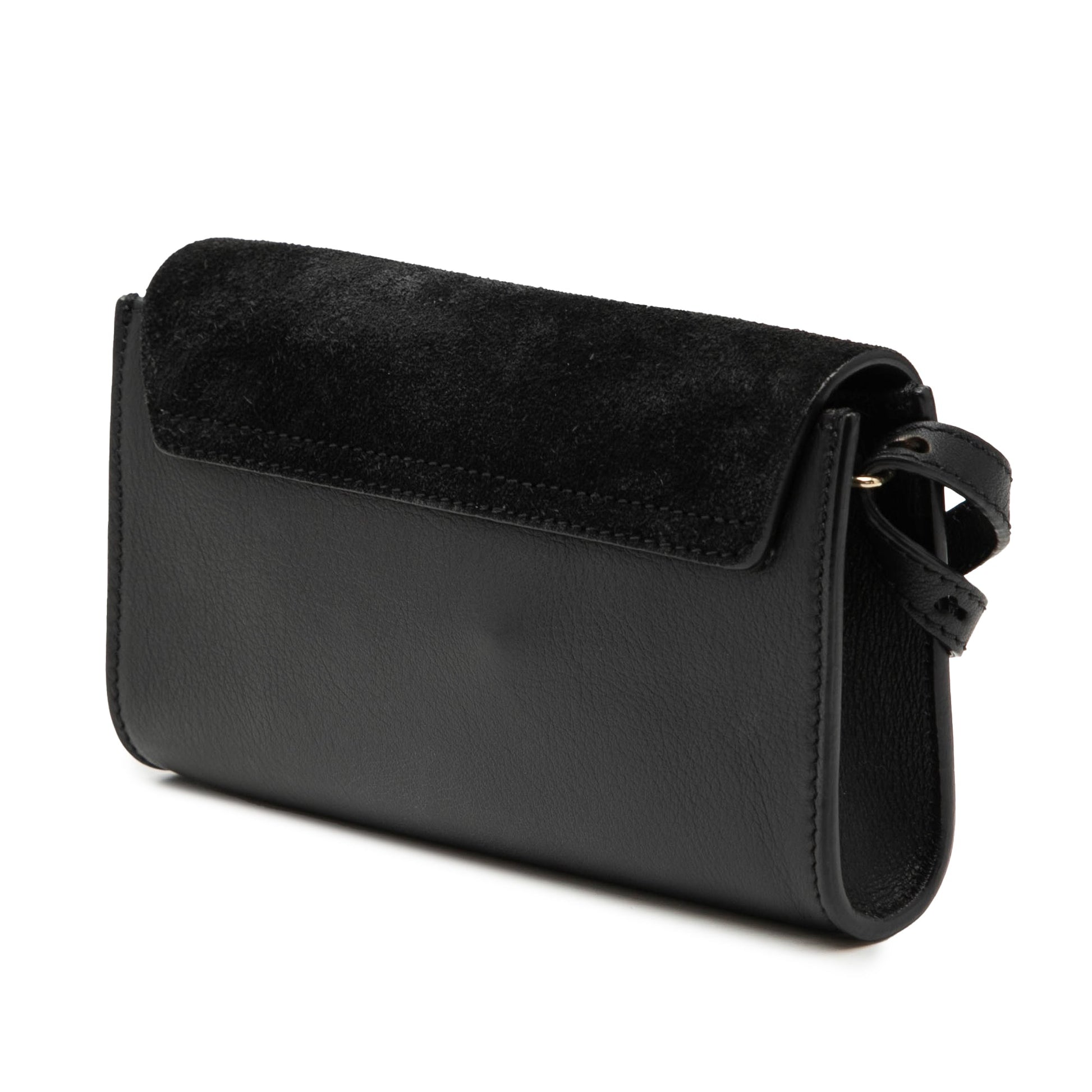 Chloé Mini Calfskin and Suede Faye Chain Crossbody