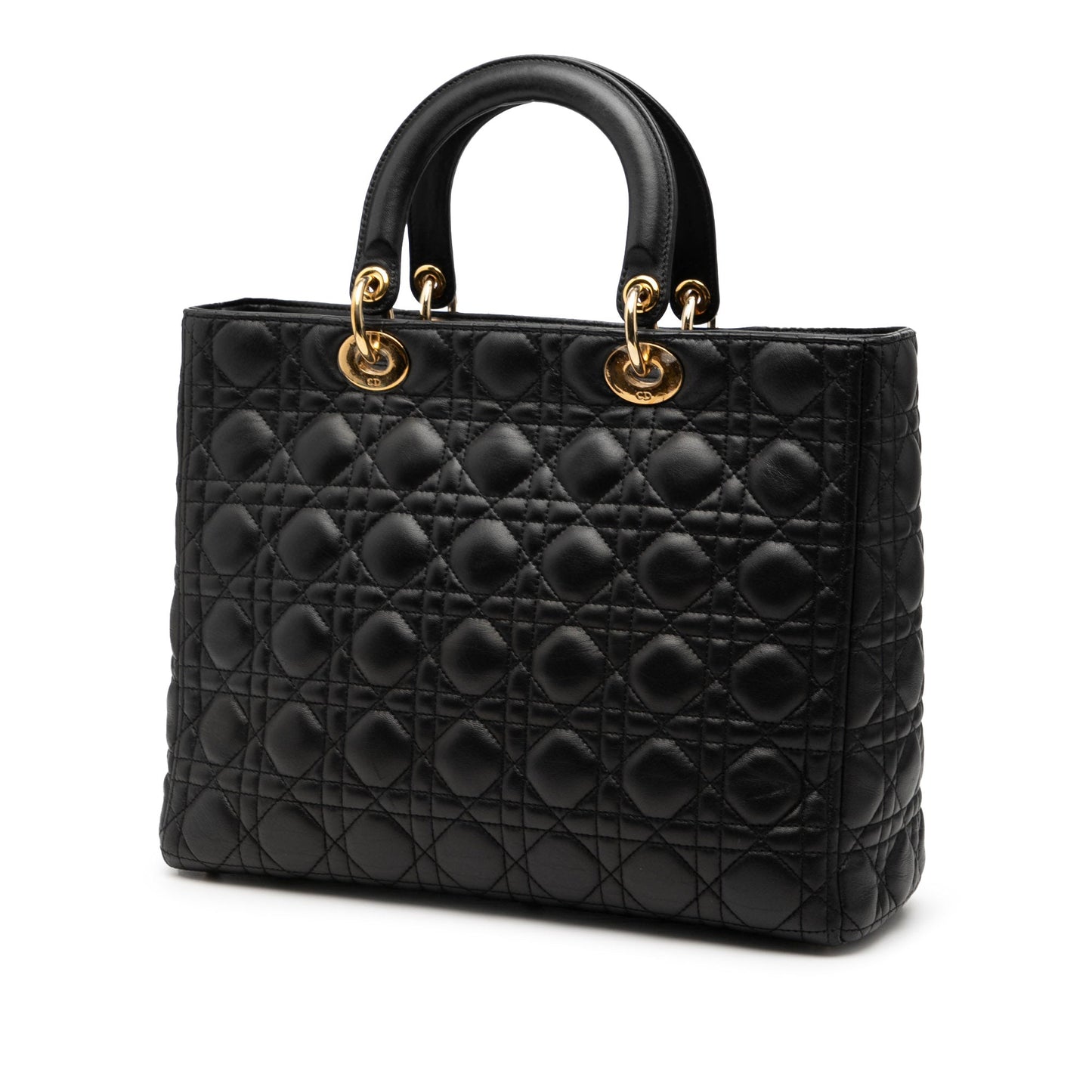 Dior Large Lambskin Cannage Lady Dior