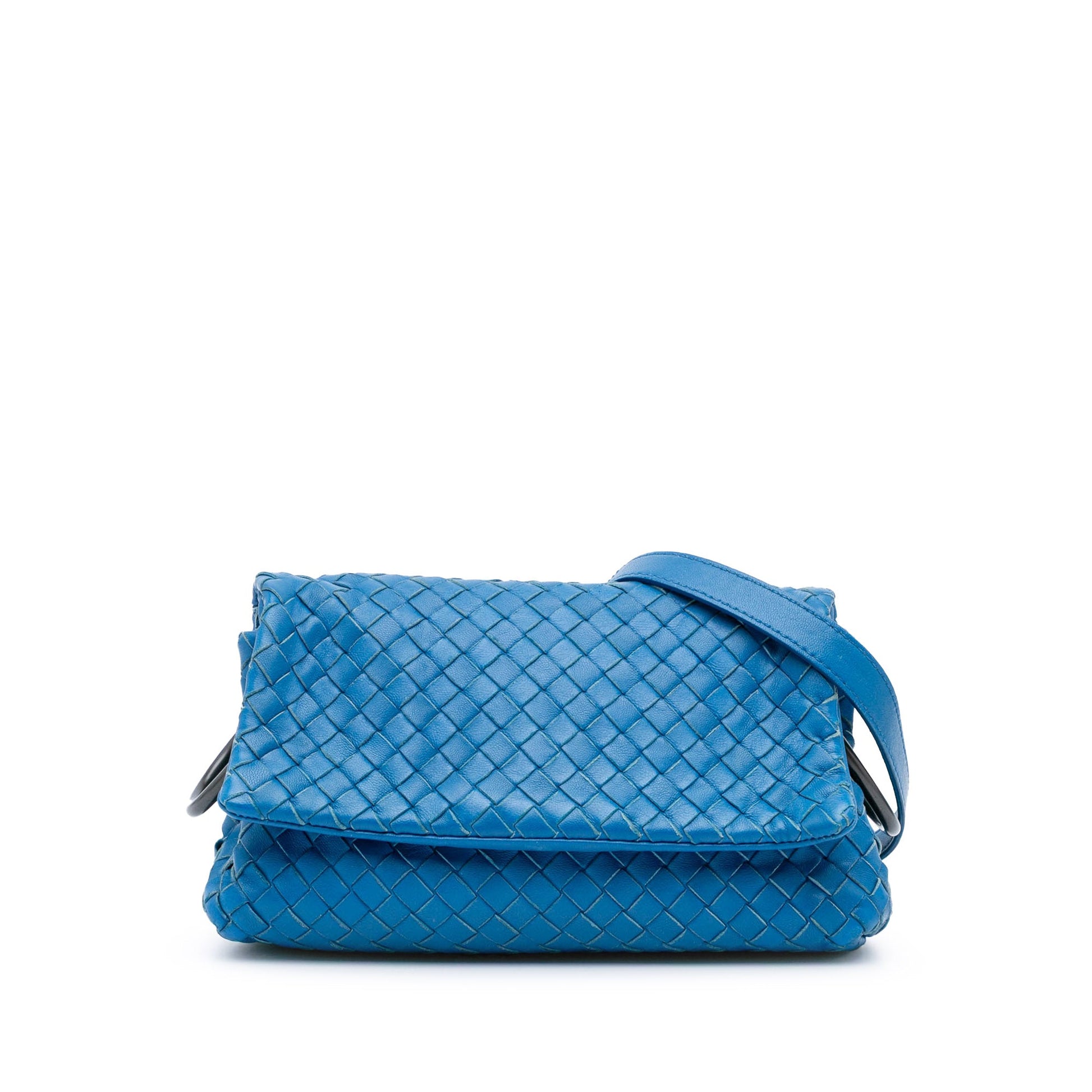 Bottega Veneta Nappa Intrecciato Flap Crossbody
