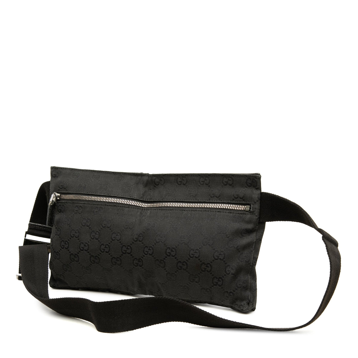 Gucci GG Canvas Double Pocket Belt Bag