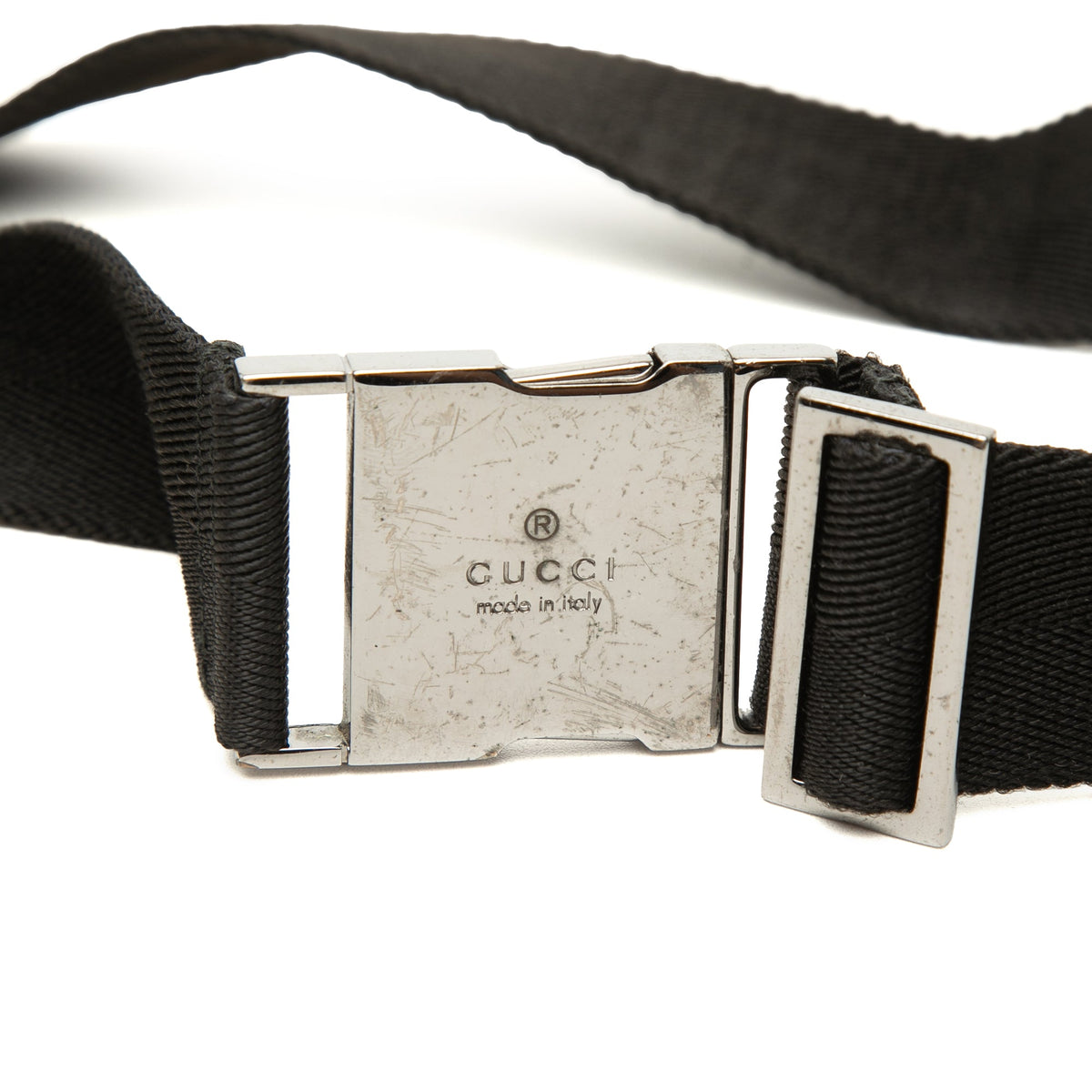 Gucci GG Canvas Double Pocket Belt Bag
