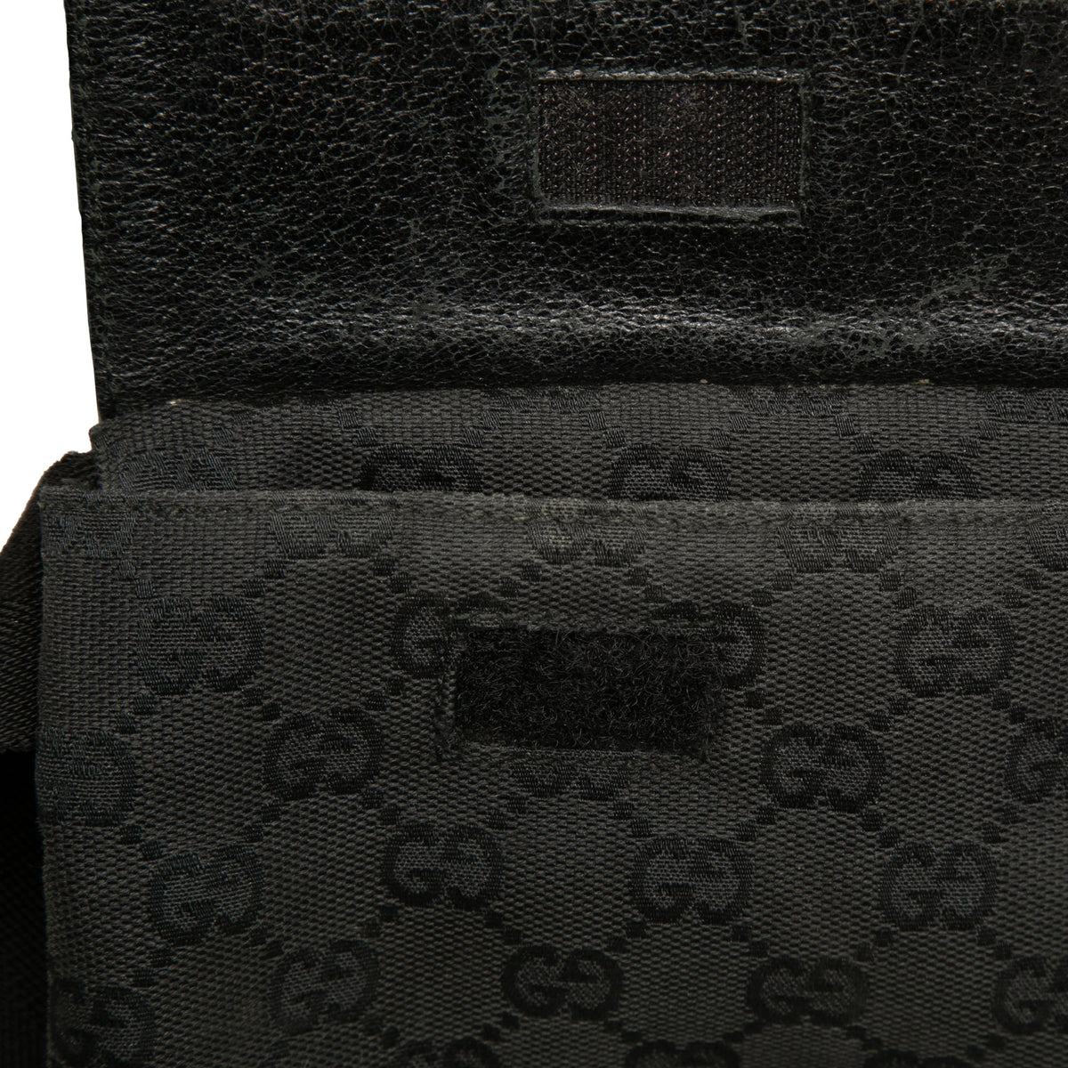 Gucci GG Canvas Double Pocket Belt Bag