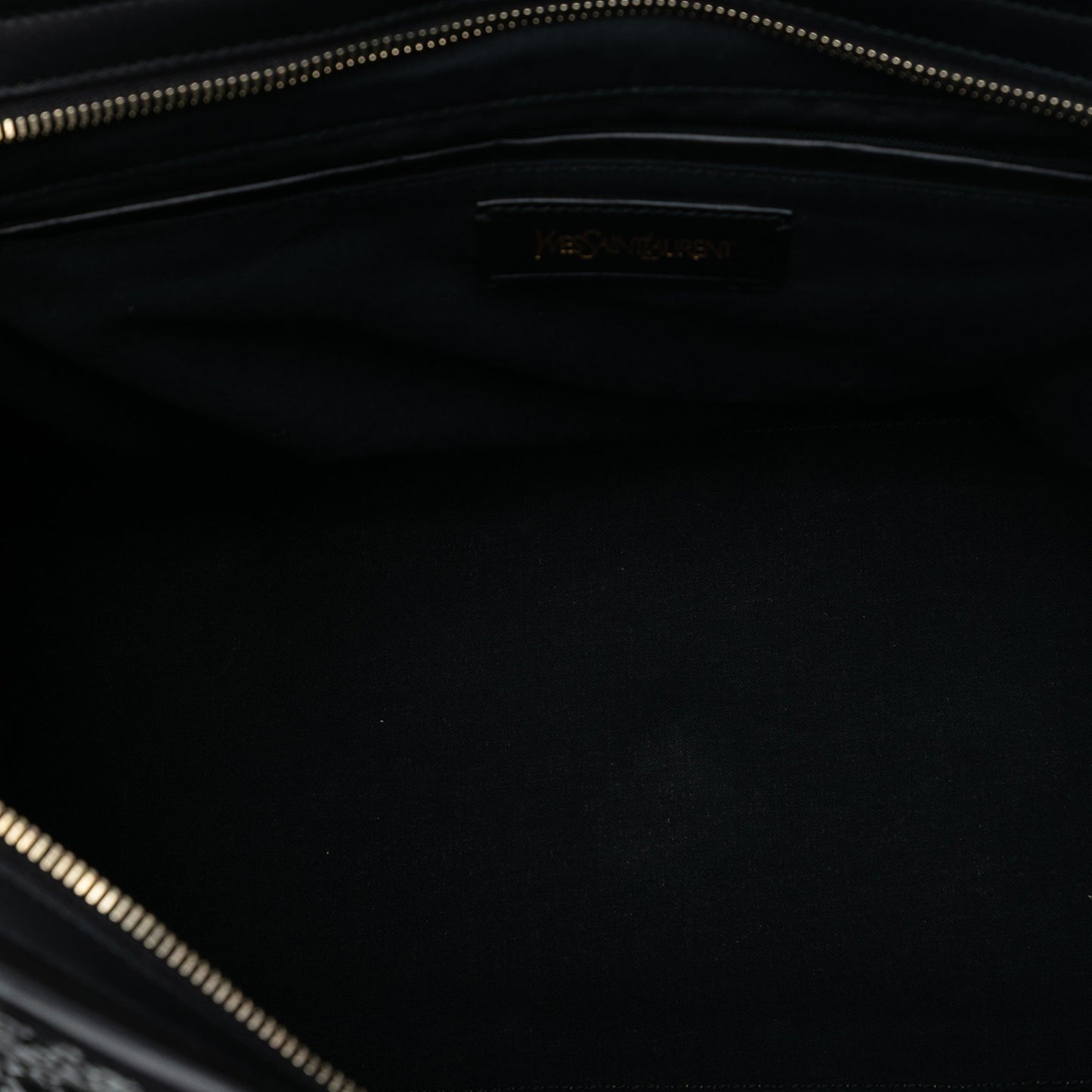 Saint Laurent Large Leather and Braided Vinyl Cabas Chyc Satchel