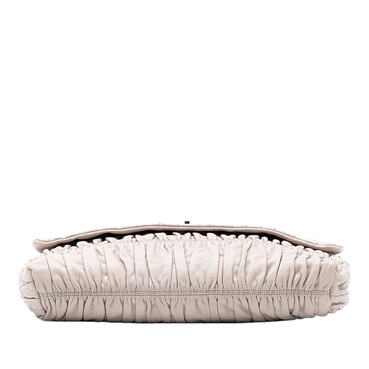 Prada Nappa Gaufre Turn Lock Clutch