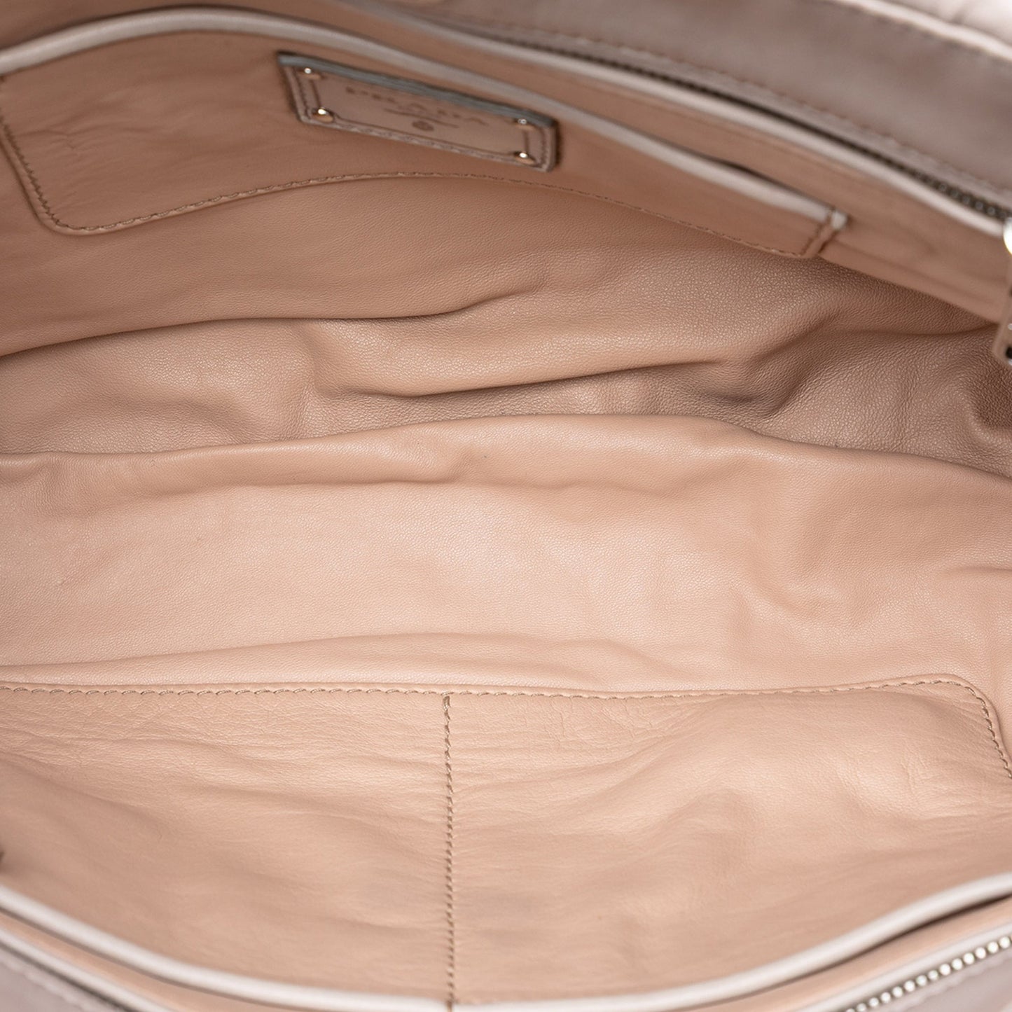Prada Nappa Gaufre Turn Lock Clutch