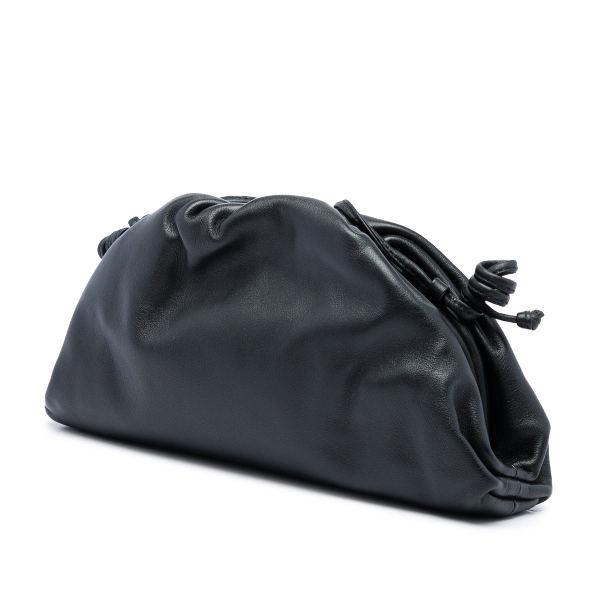 Bottega Veneta Lambskin The Mini Pouch Crossbody — Black