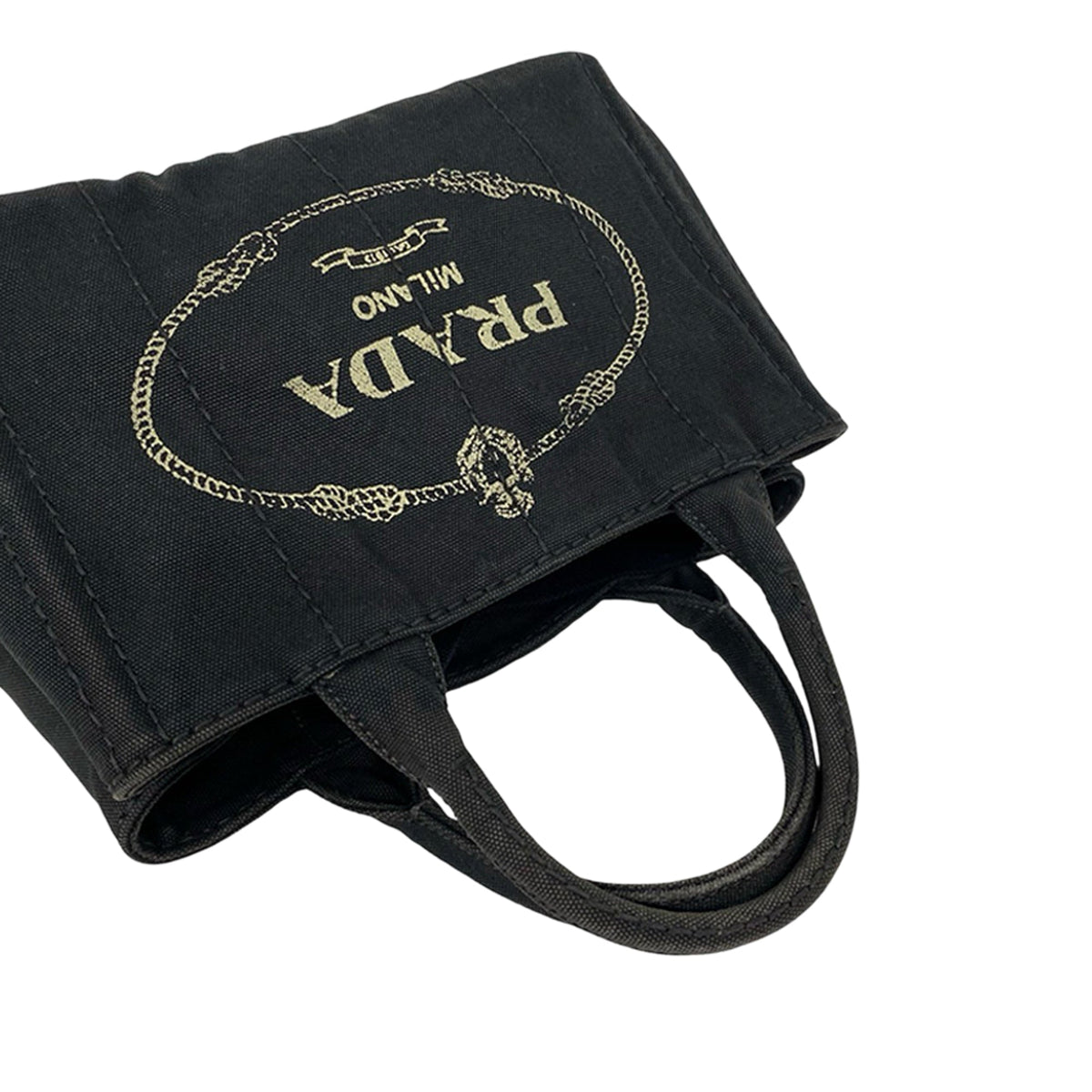 Prada Small Canvas Canapa Logo Tote