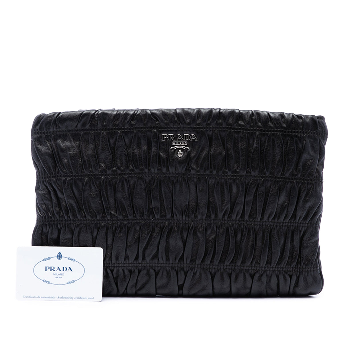 Prada Nappa Gaufre Clutch