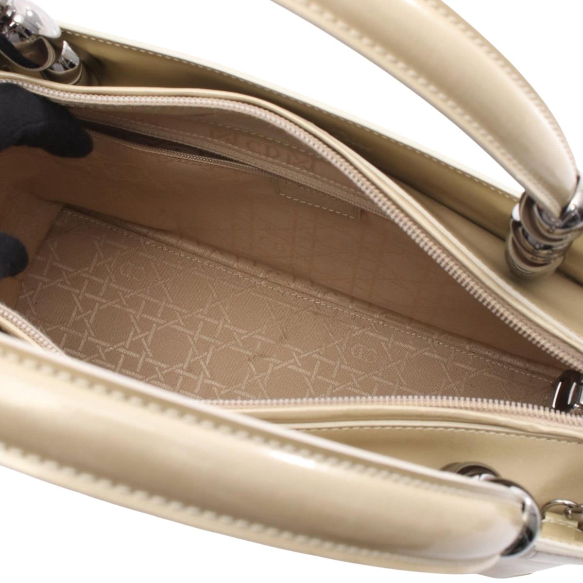 Dior Patent Malice Pearl Satchel