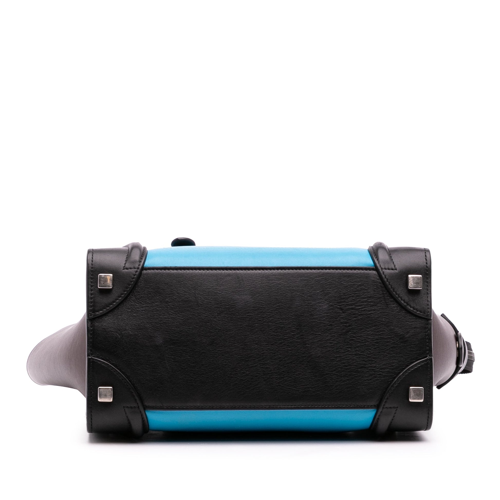 Celine Micro Tricolor Leather Luggage Tote