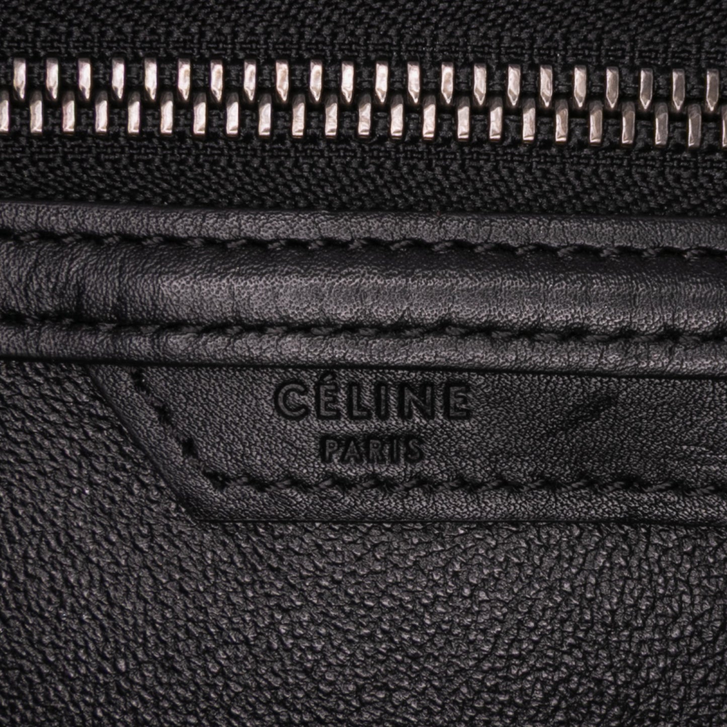 Celine Micro Tricolor Leather Luggage Tote