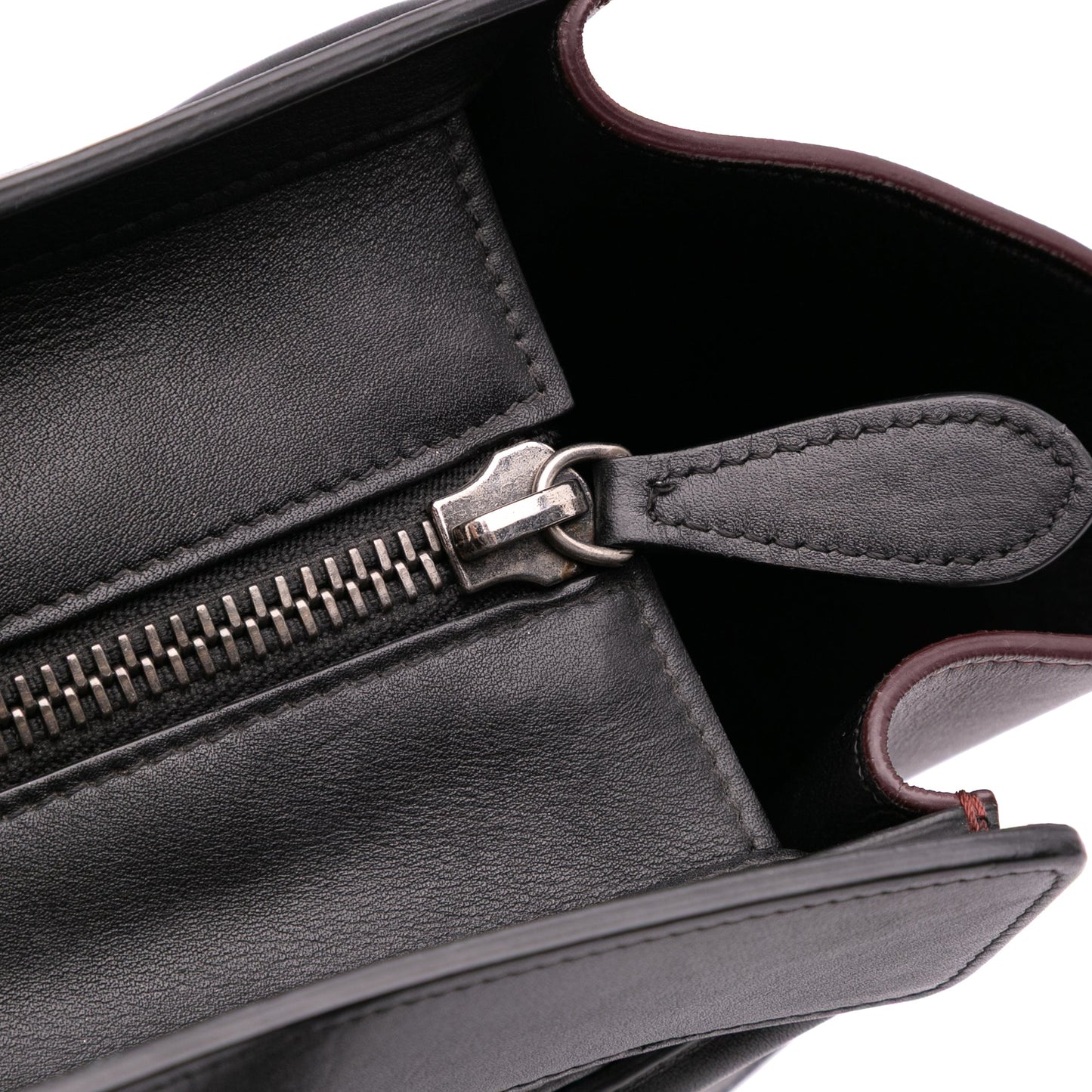 Celine Micro Tricolor Leather Luggage Tote