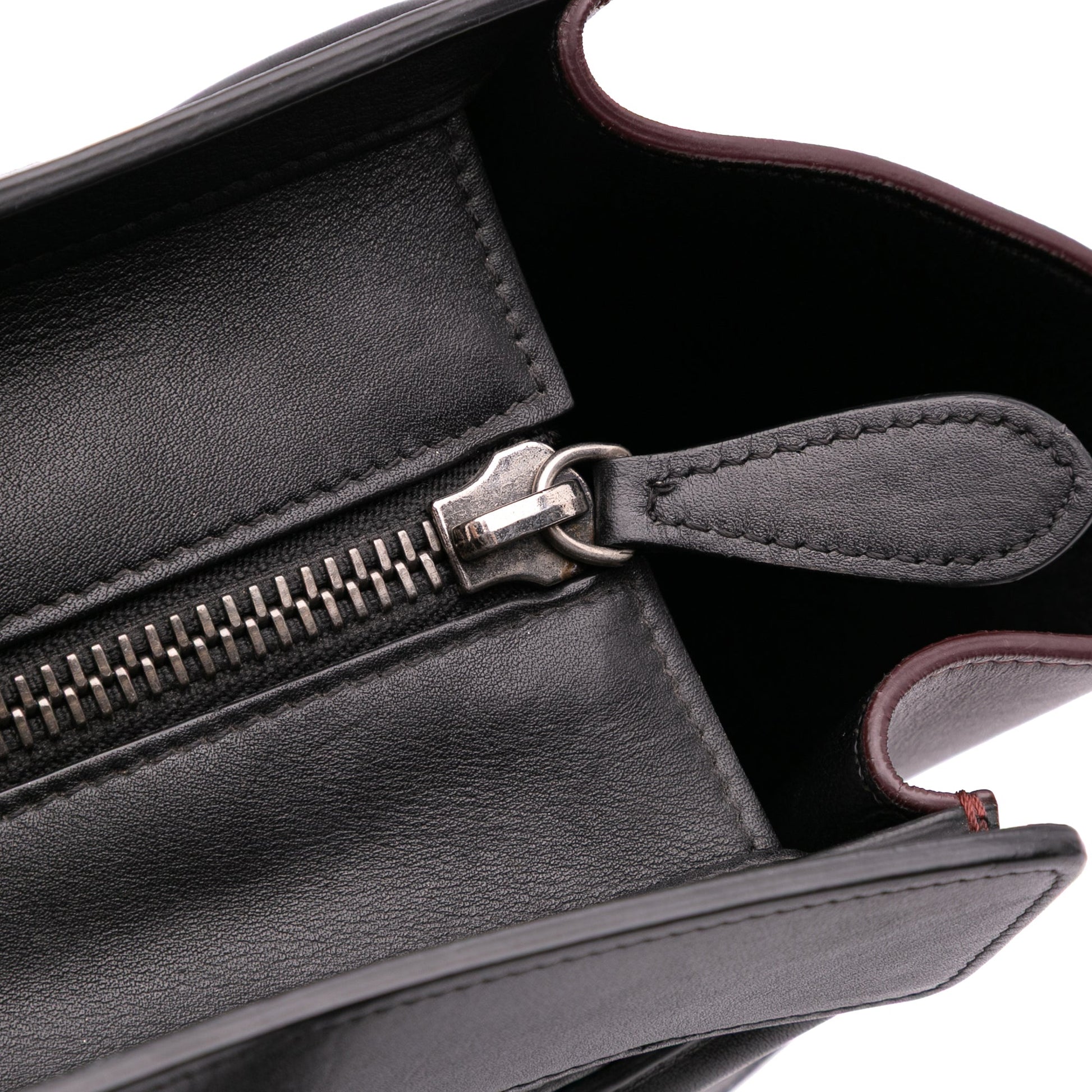 Celine Micro Tricolor Leather Luggage Tote