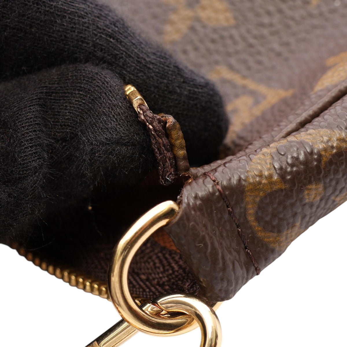 Louis Vuitton Monogram Pochette Accessoires — Brown