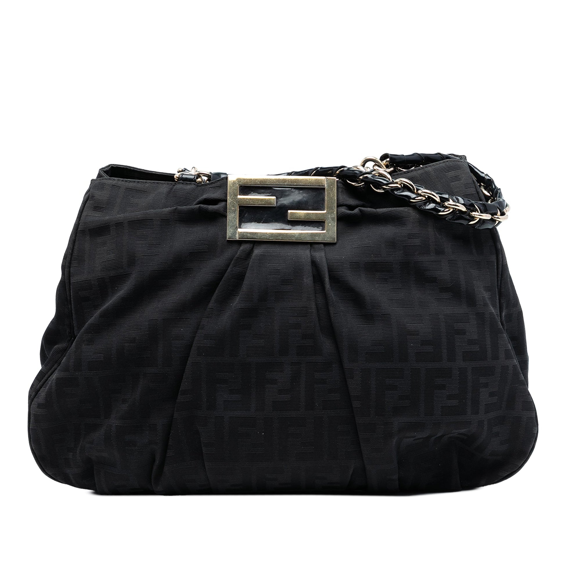 Fendi Large Zucca Canvas Mia Tote