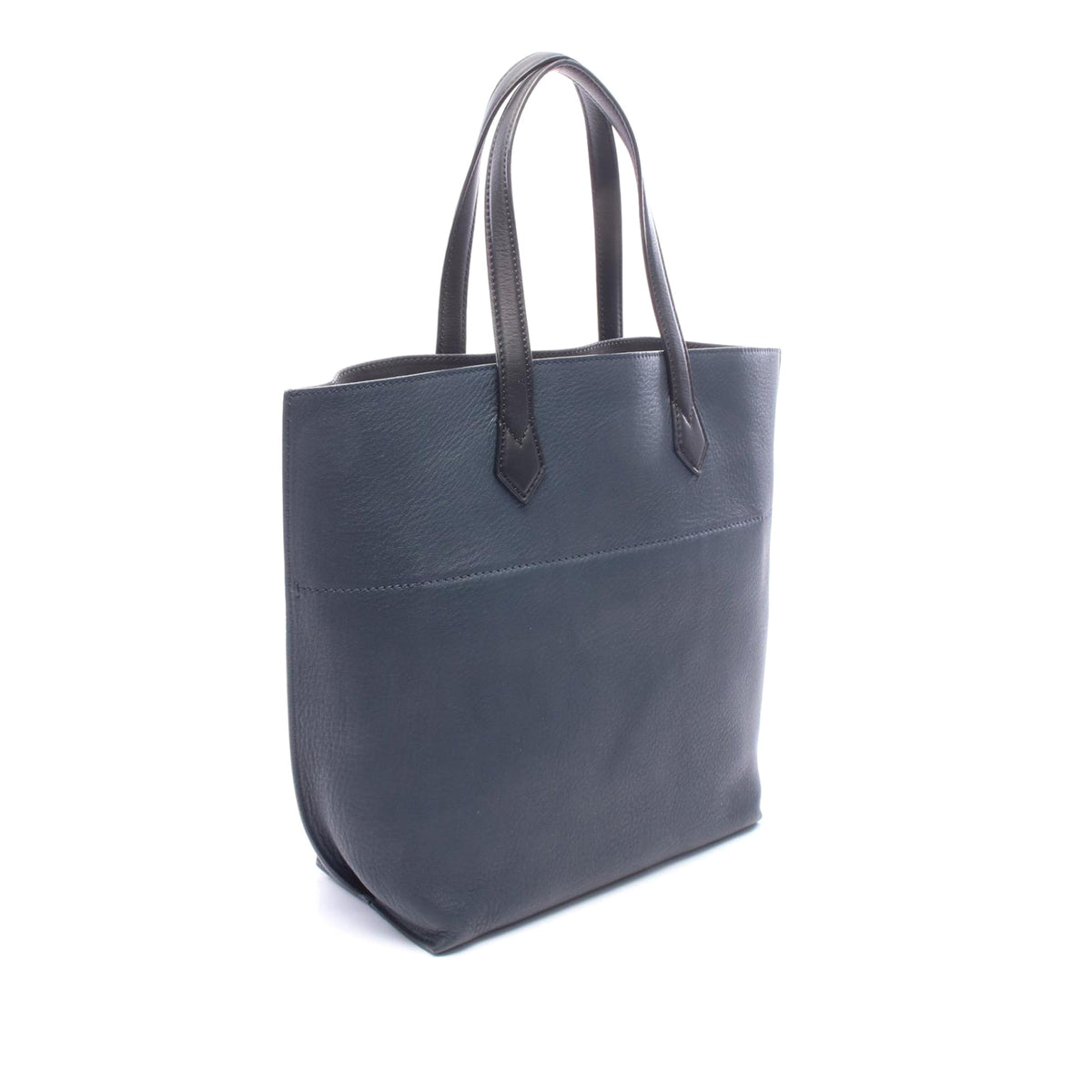Fendi Small Leather All In Shopping Tote — Blue