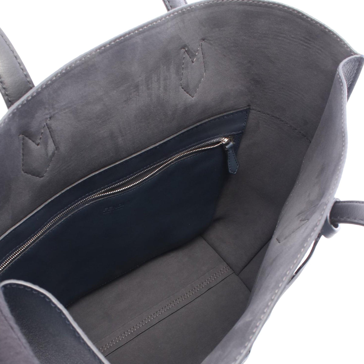 Fendi Small Leather All In Shopping Tote — Blue