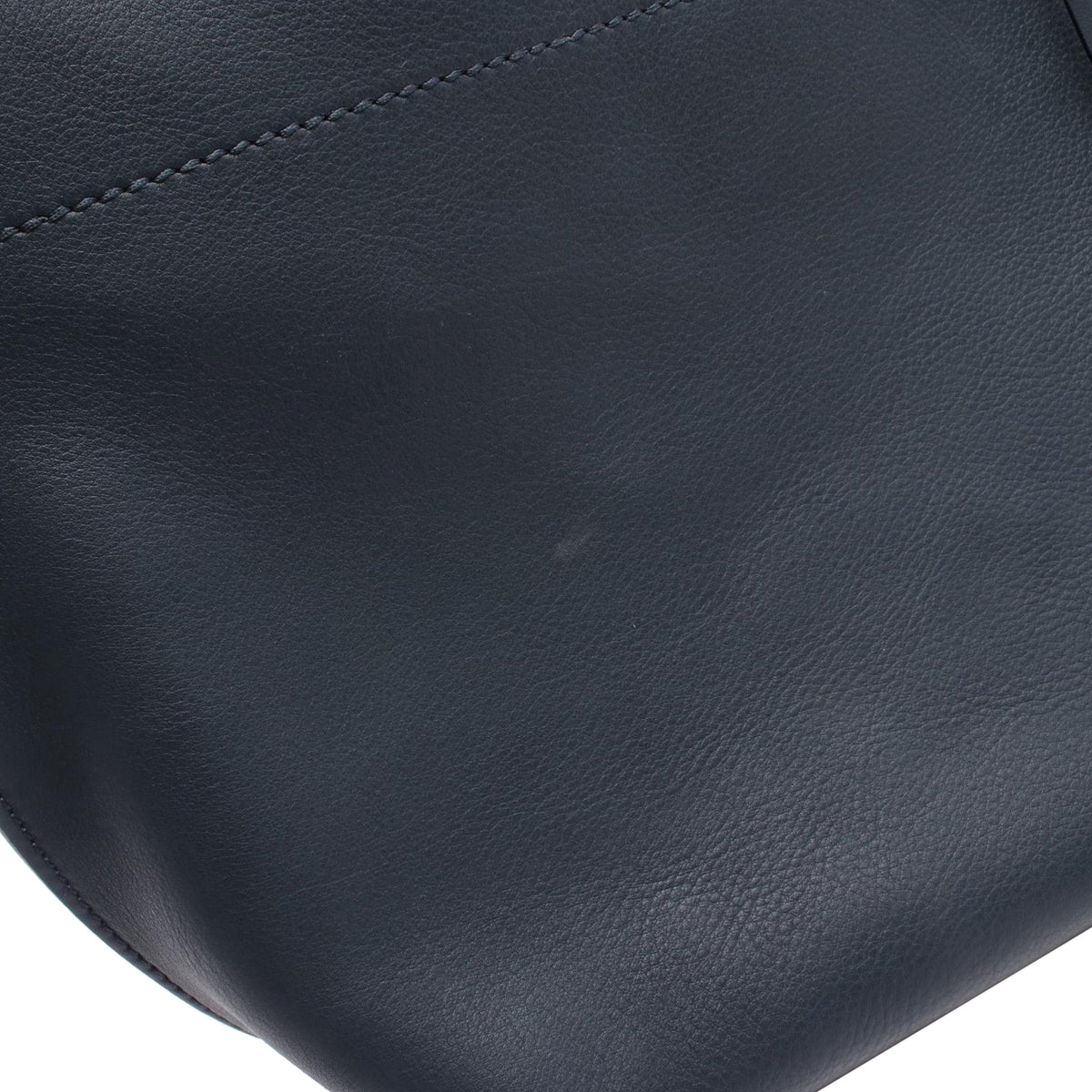 Fendi Small Leather All In Shopping Tote — Blue