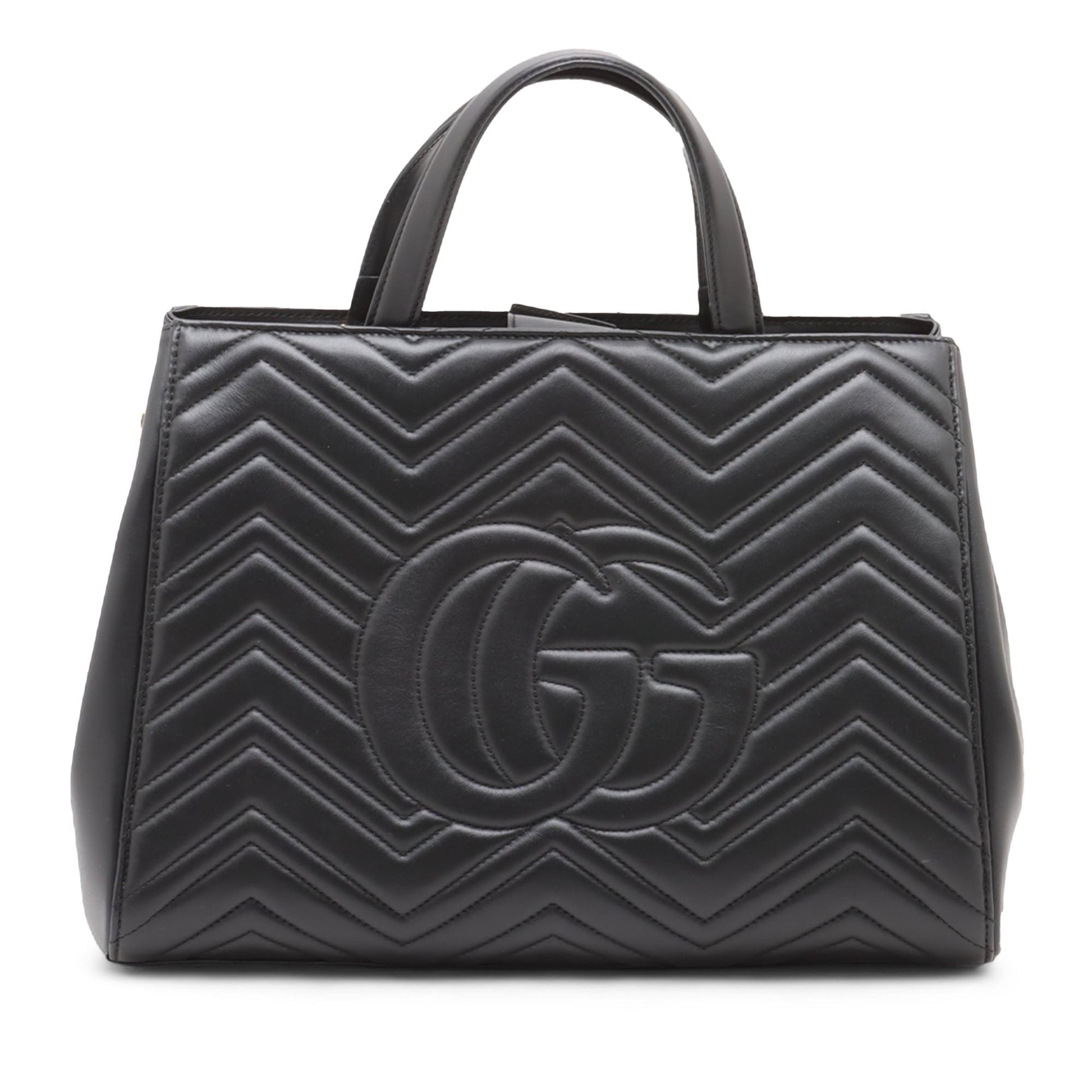 Gucci Medium GG Marmont Matelasse Calfskin Satchel