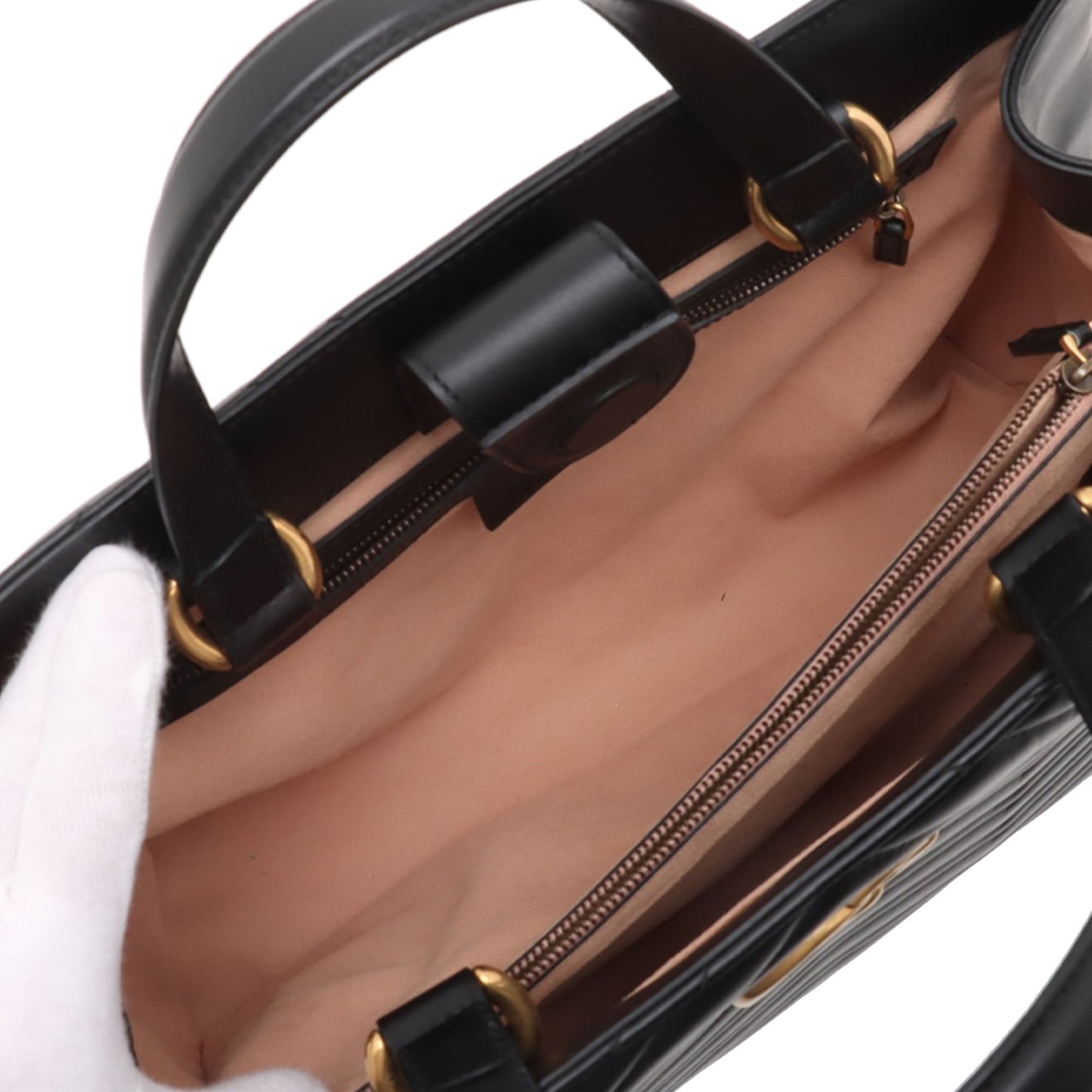 Gucci Medium GG Marmont Matelasse Calfskin Satchel