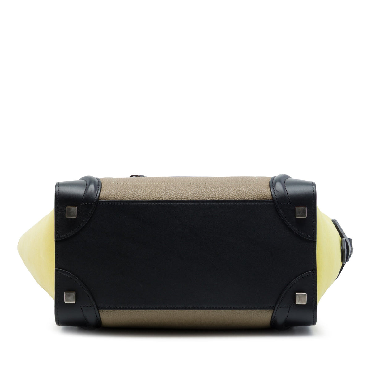 Celine Micro Tricolor Leather Luggage Tote