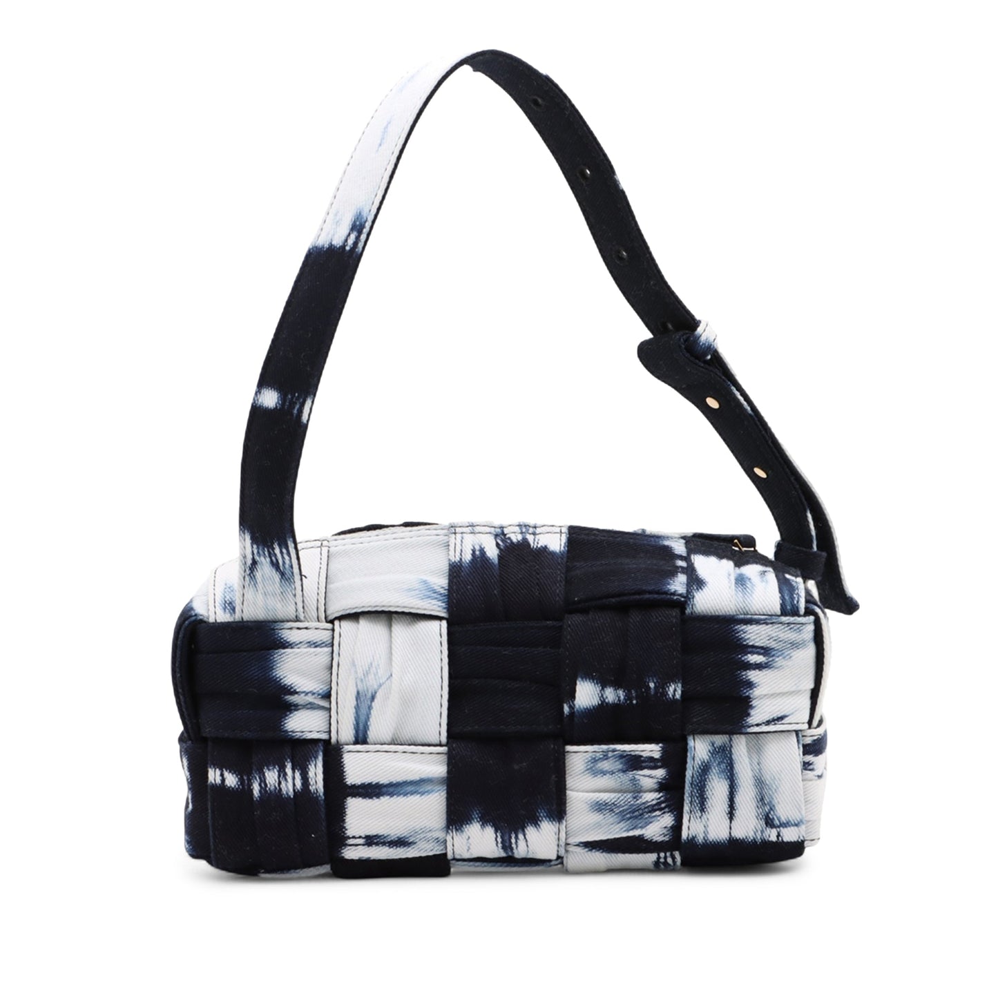 Bottega Veneta Denim Intrecciato Tie Dye Brick Cassette