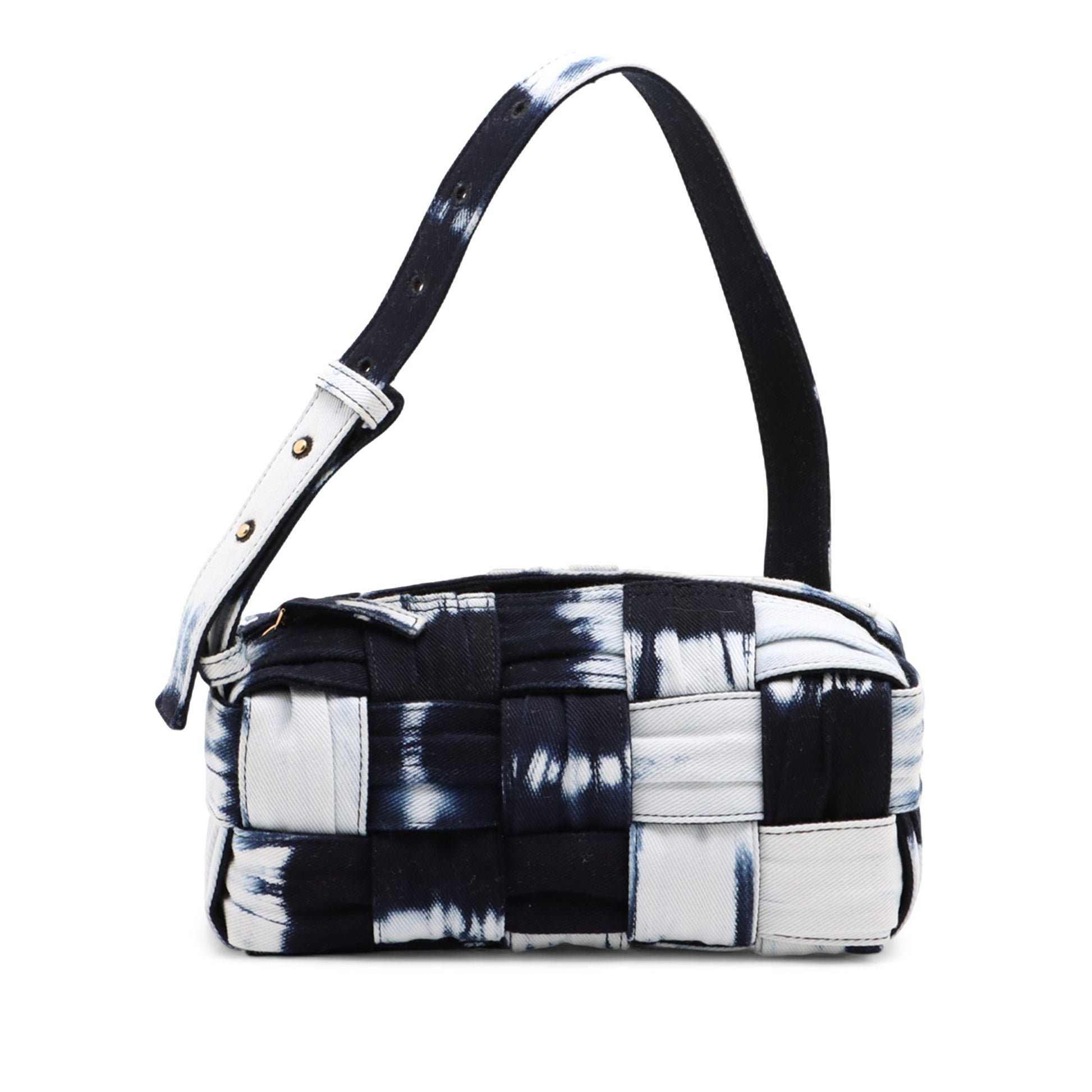 Bottega Veneta Denim Intrecciato Tie Dye Brick Cassette